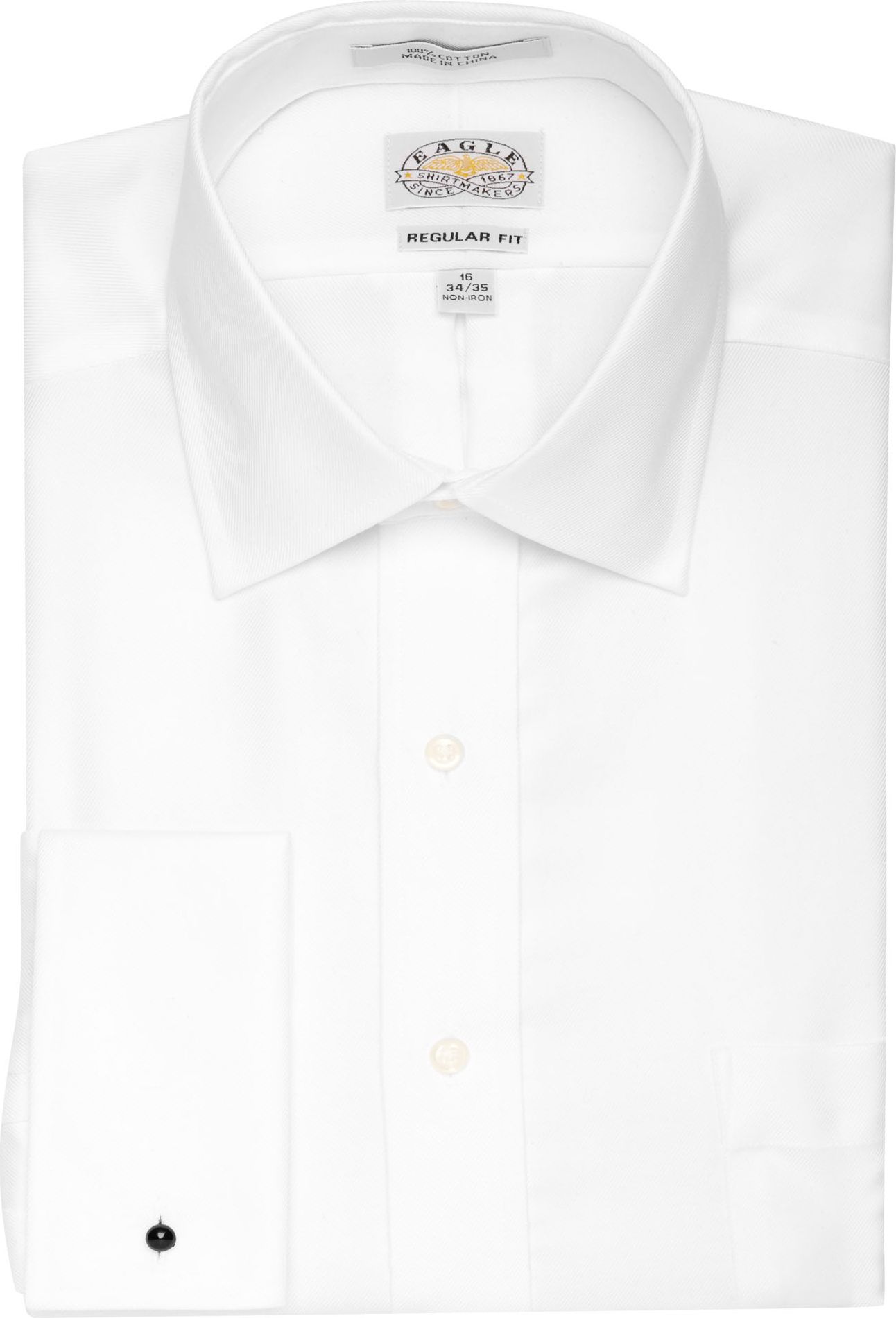 Eagle Fancy White French Cuff Dress Shirt