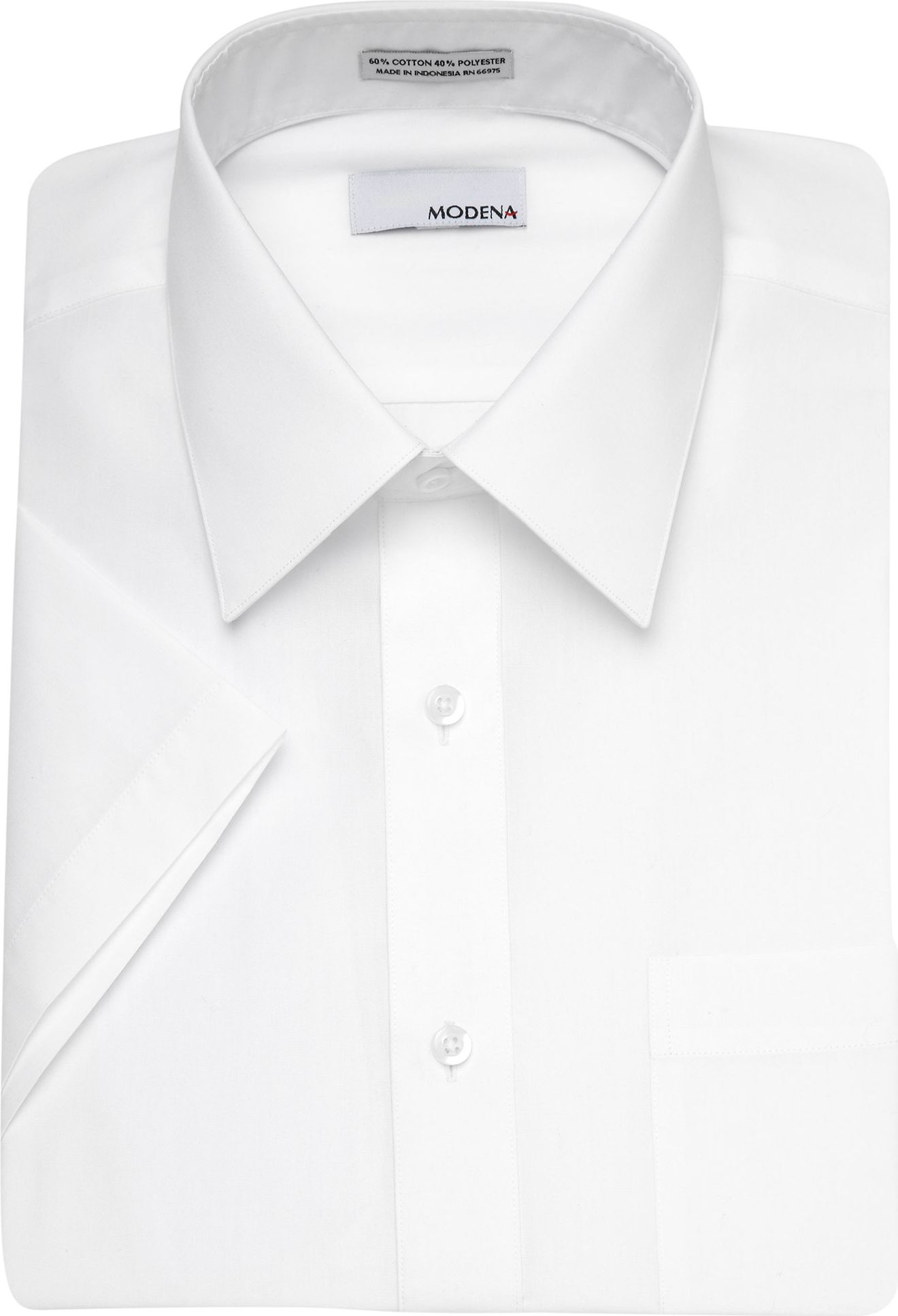 Modena White Short Sleeve Dress Shirt