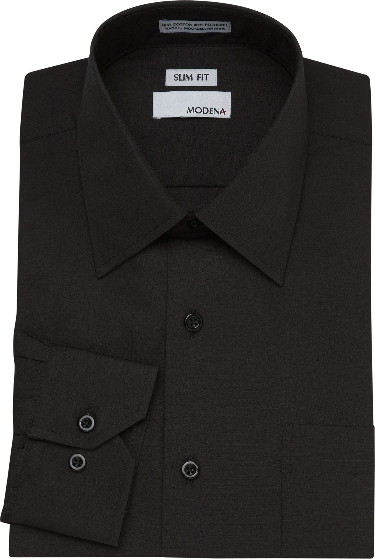 Modena Black Slim Fit Dress Shirt