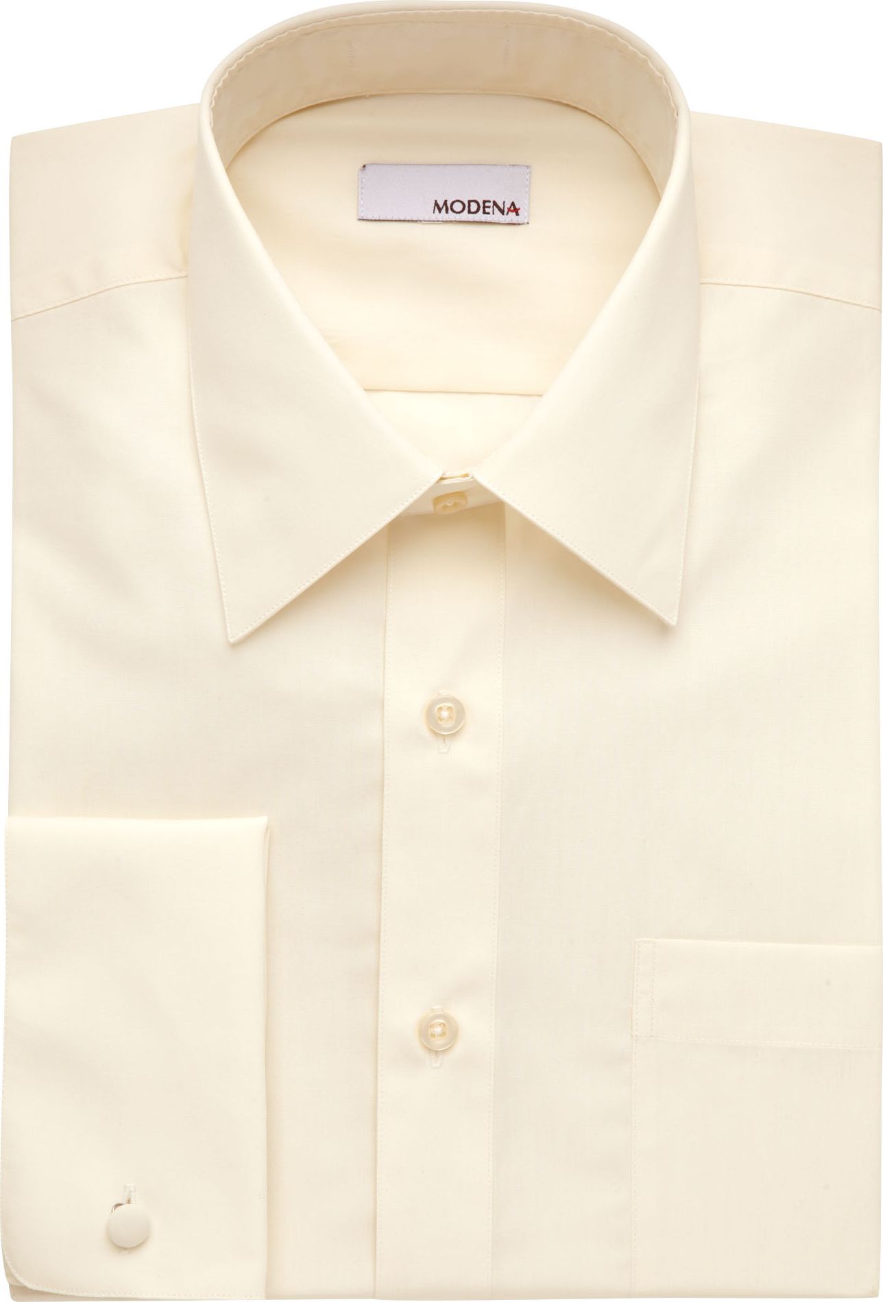 Modena Ecru French Cuff Dress Shirt