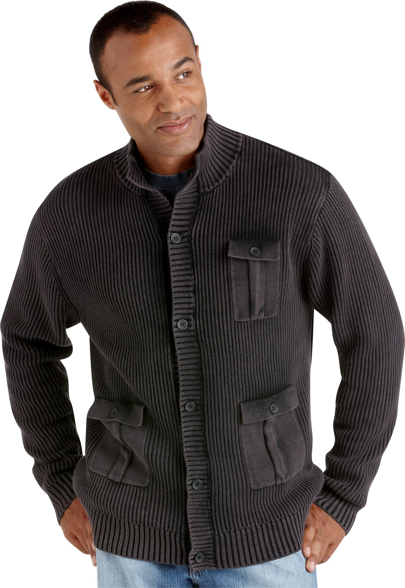 Pronto Blue Sweater, Black