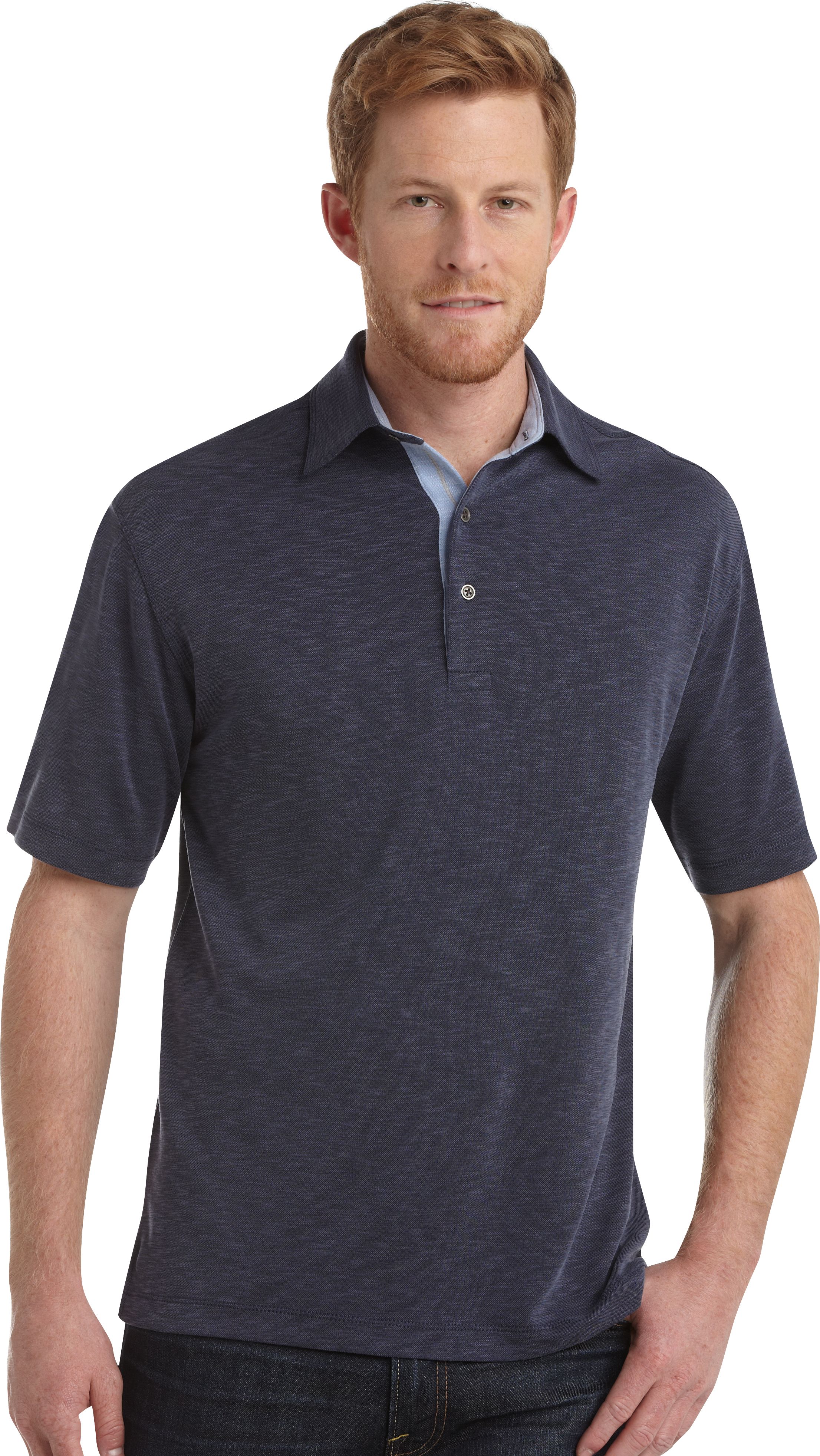 Pronto Blue Modern Fit Polo Shirt Denim Blue
