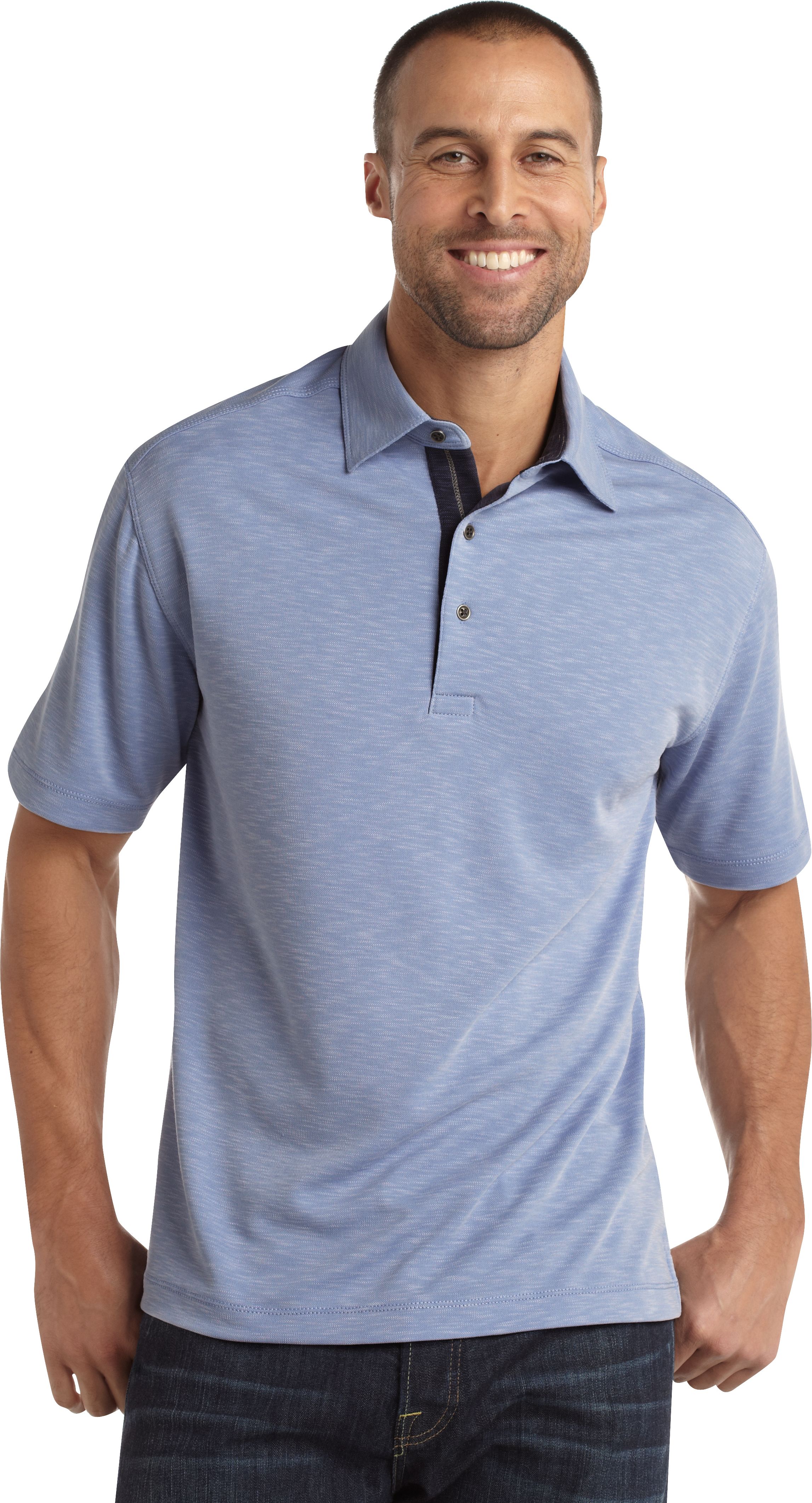 Pronto Blue Modern Fit Polo Shirt Sky Blue