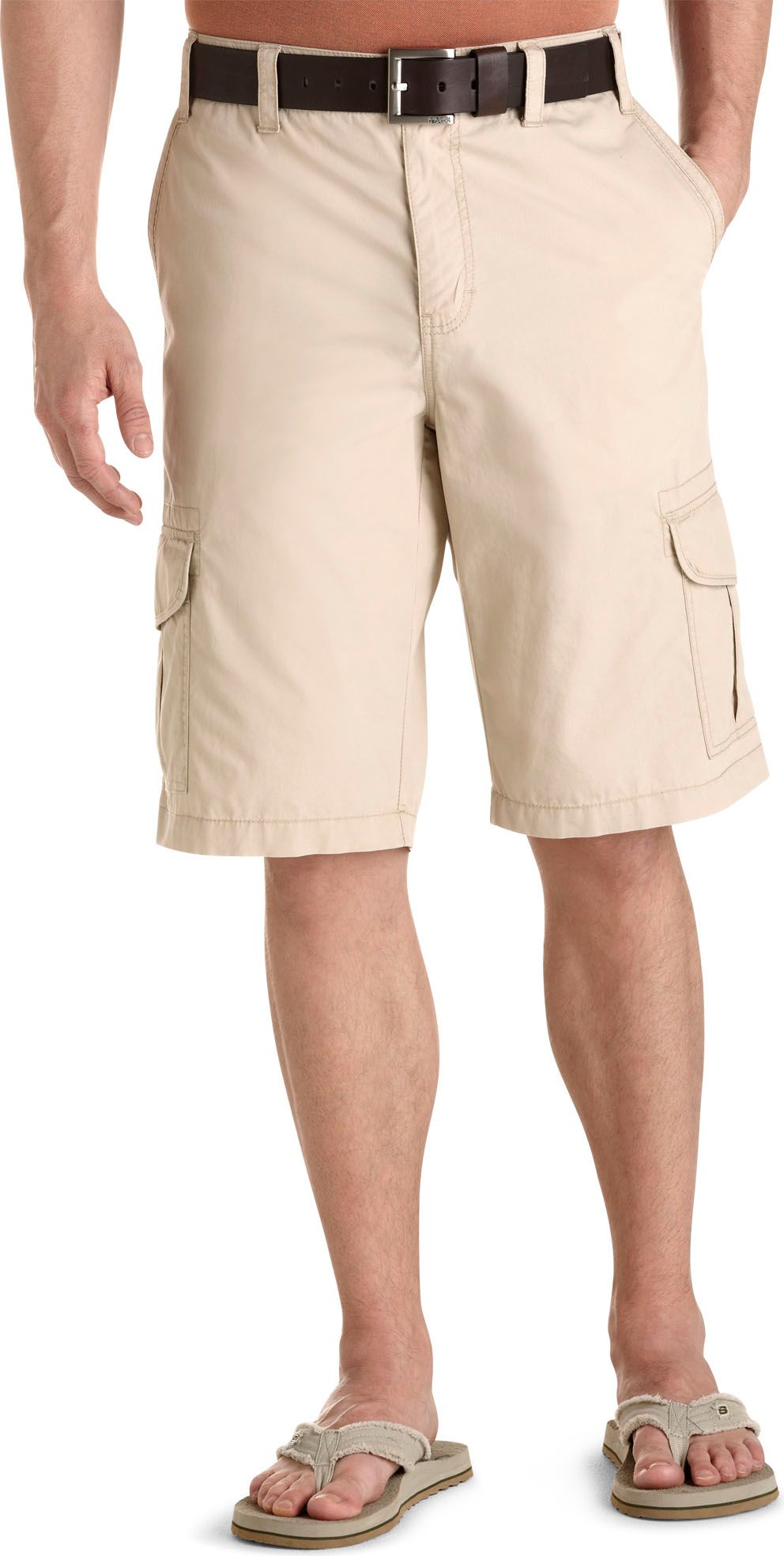 Pronto Blue Cargo Shorts, Stone