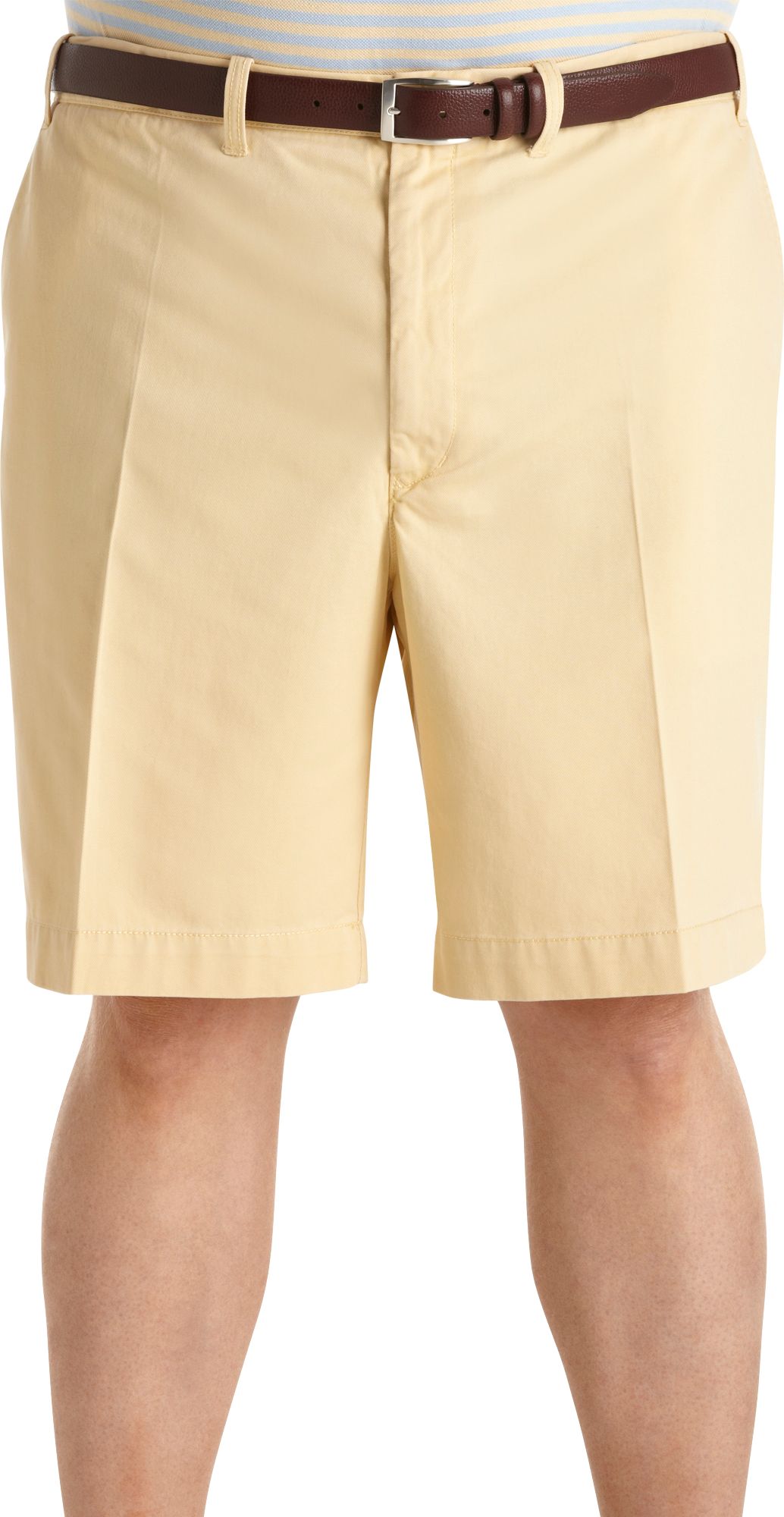 Izod Yellow Flat-Front Shorts
