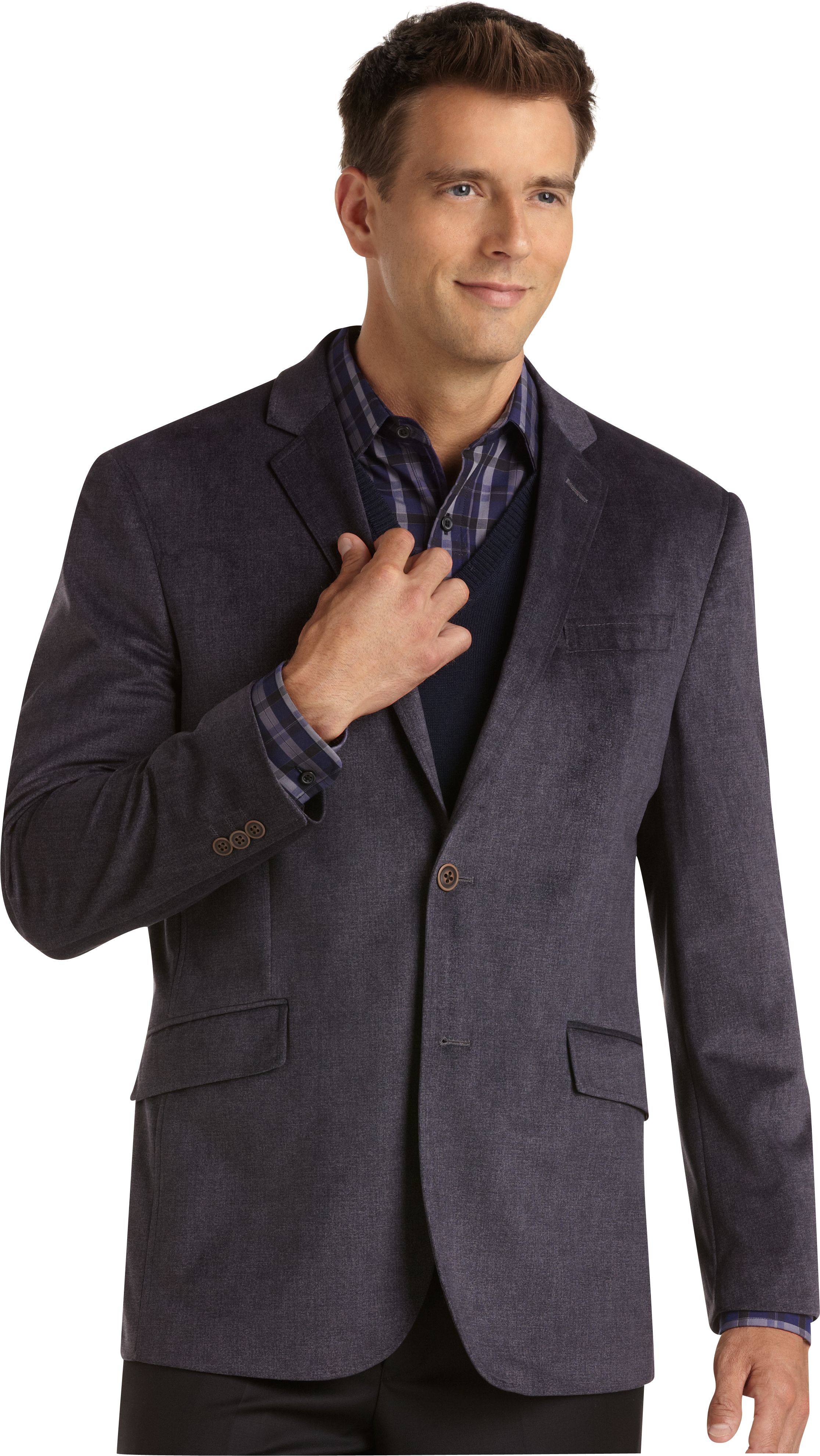 Pronto Uomo Blue Velvet Casual Jacket