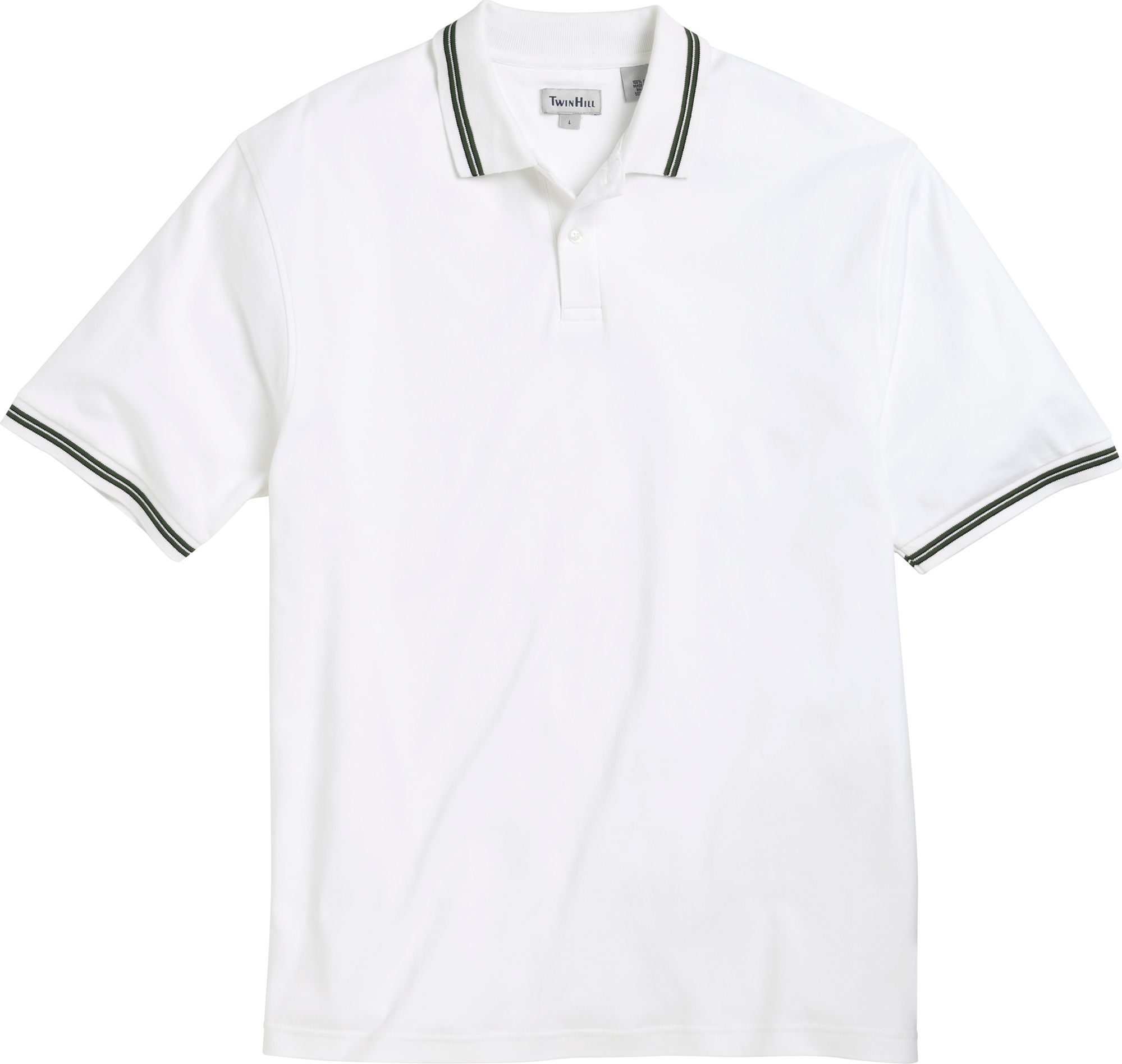 Twin Hill Green and White Polo Shirt
