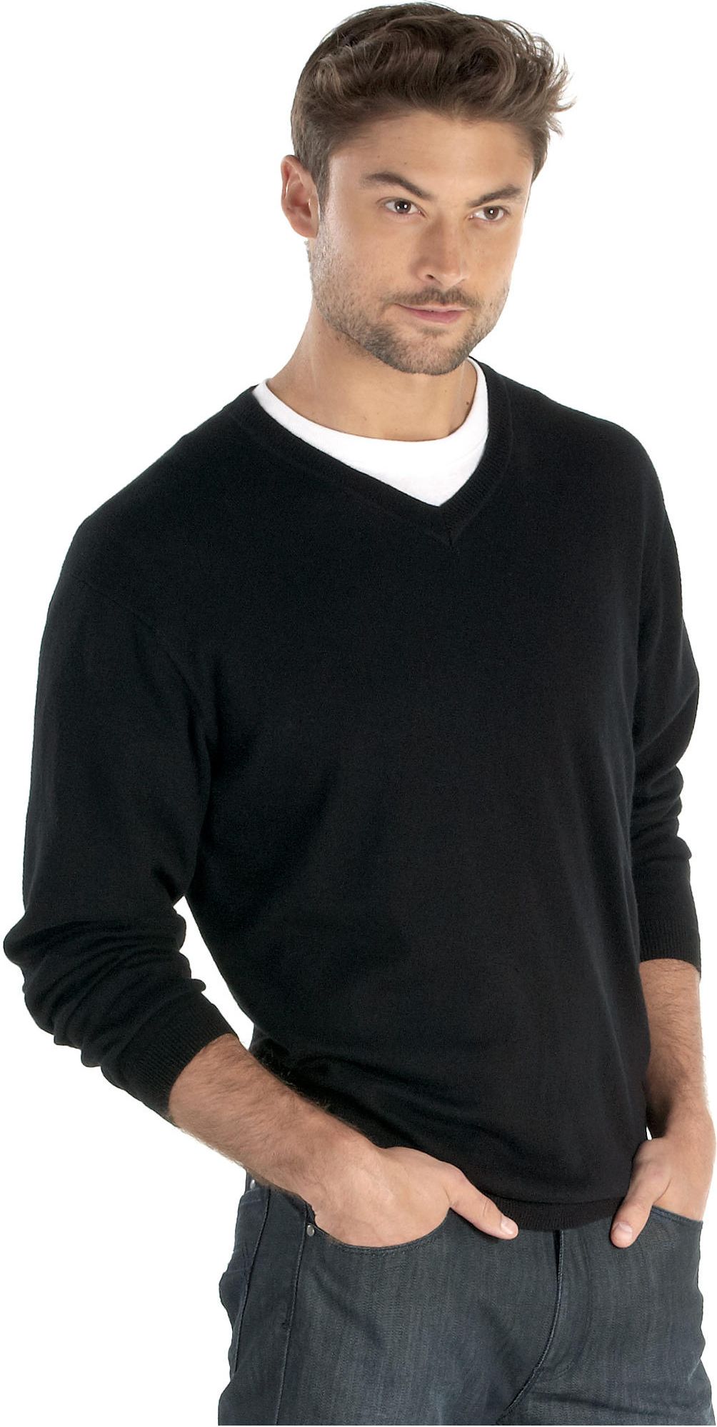 Pronto Uomo Black V-Neck Sweater