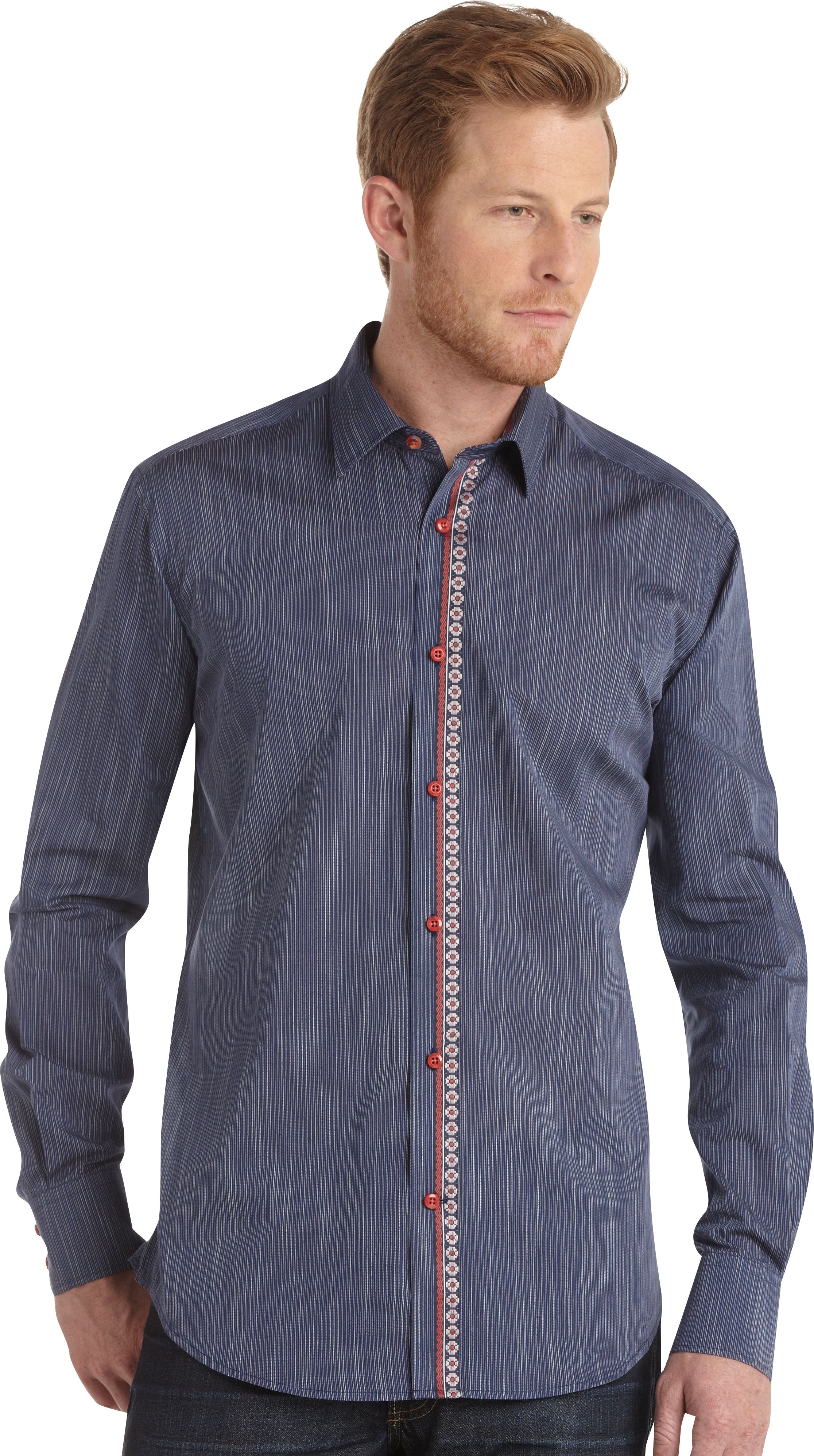 Tallia Blue Stripe Sport Shirt