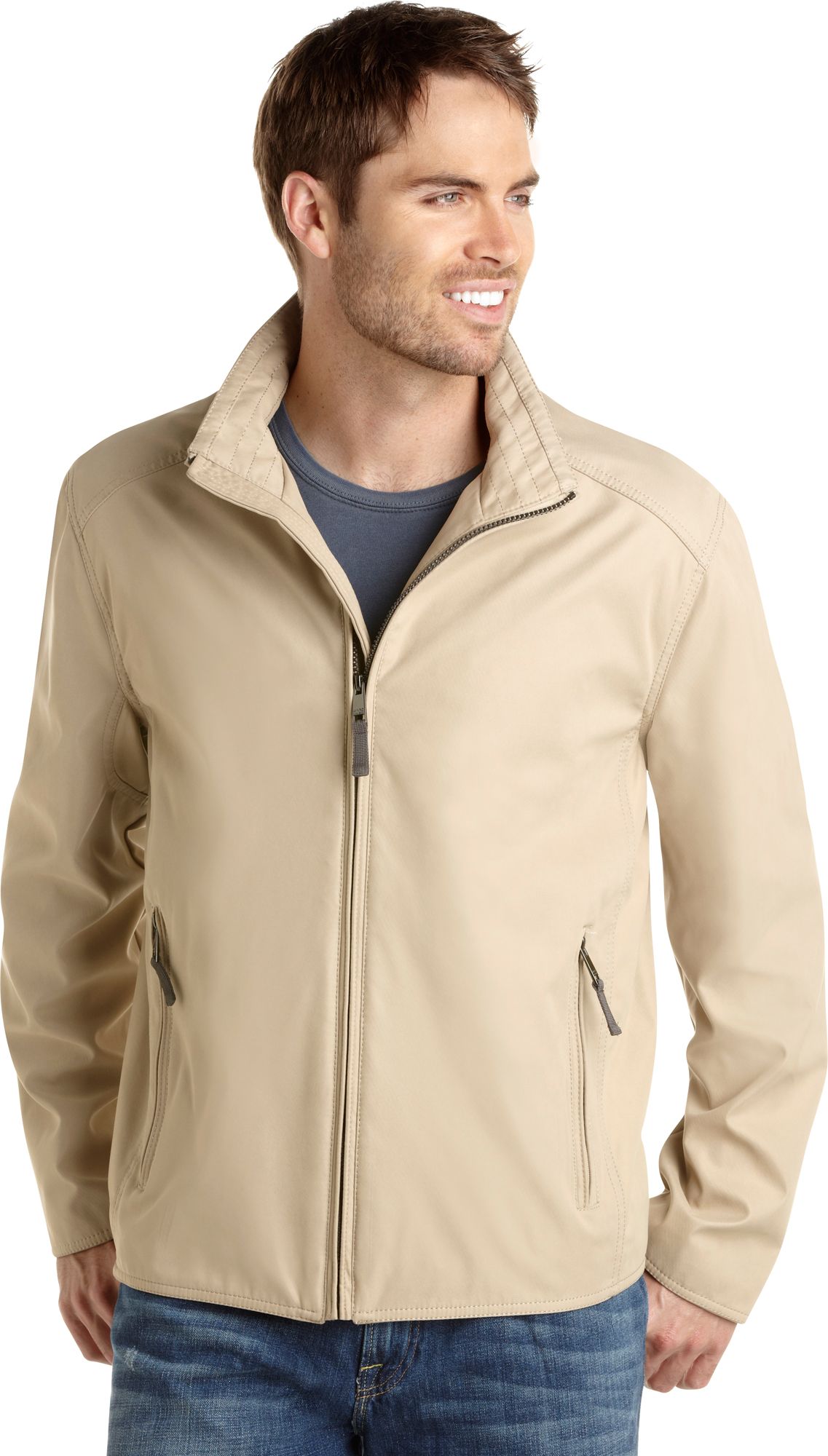 Marc New York Tan Lightweight Twill Jacket