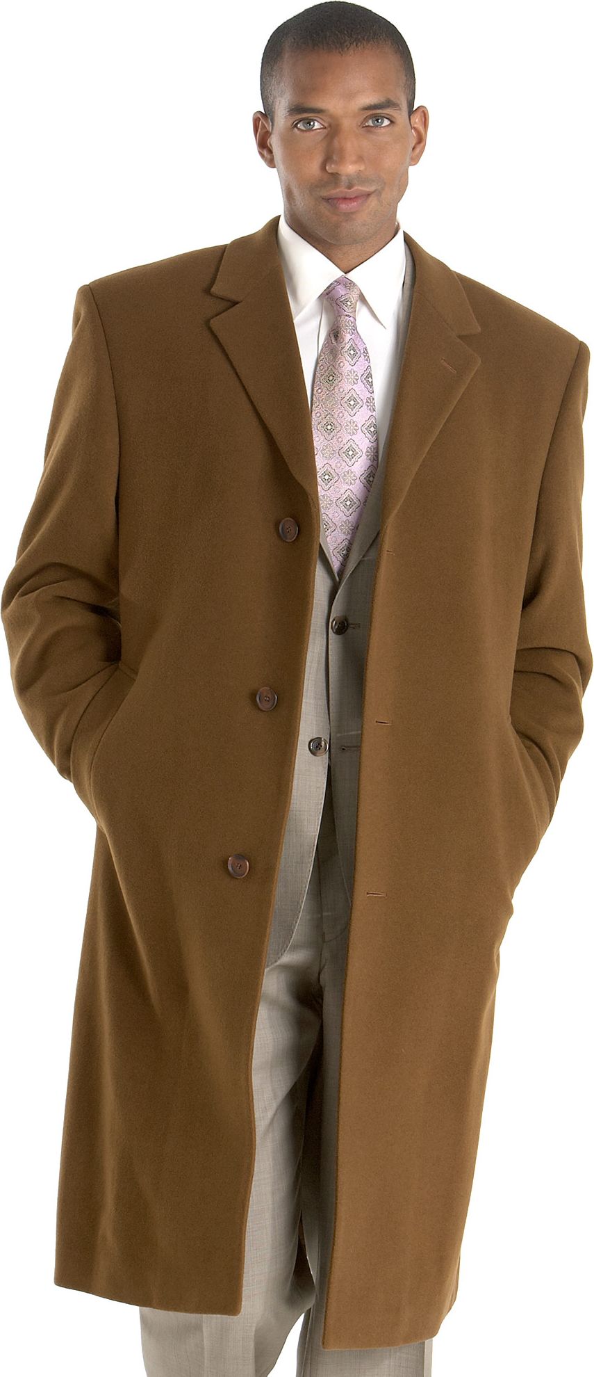 Calvin Klein Brown Heather Topcoat