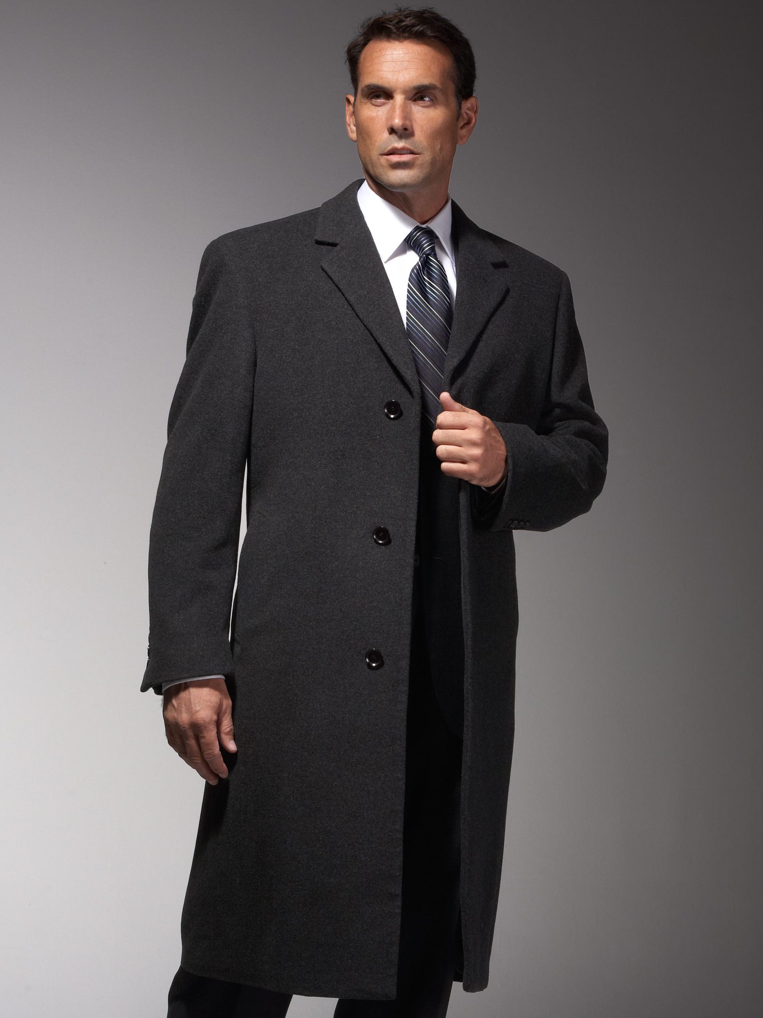 Calvin Klein Charcoal Topcoat
