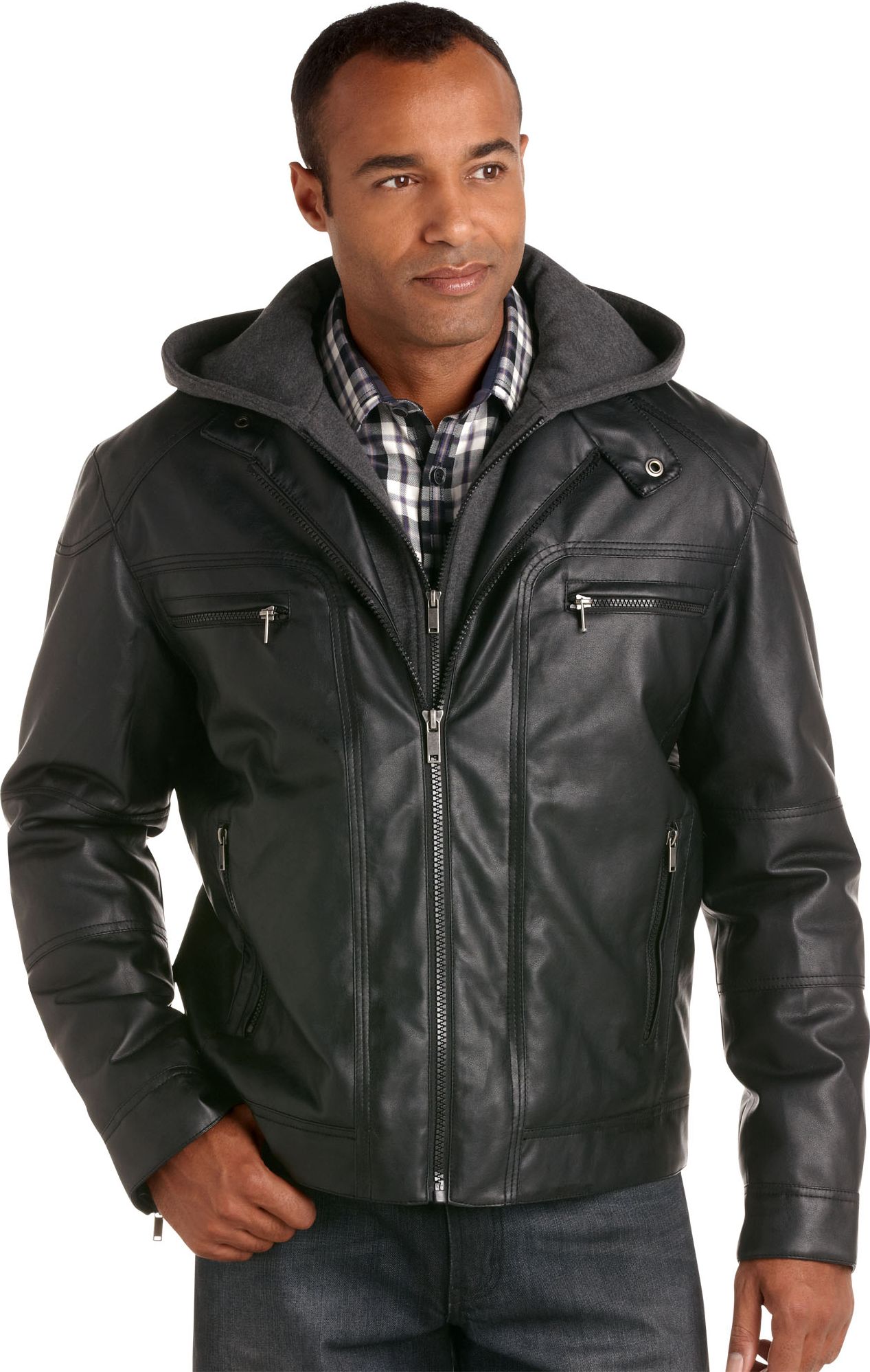 Bernardo Black Hoody Jacket