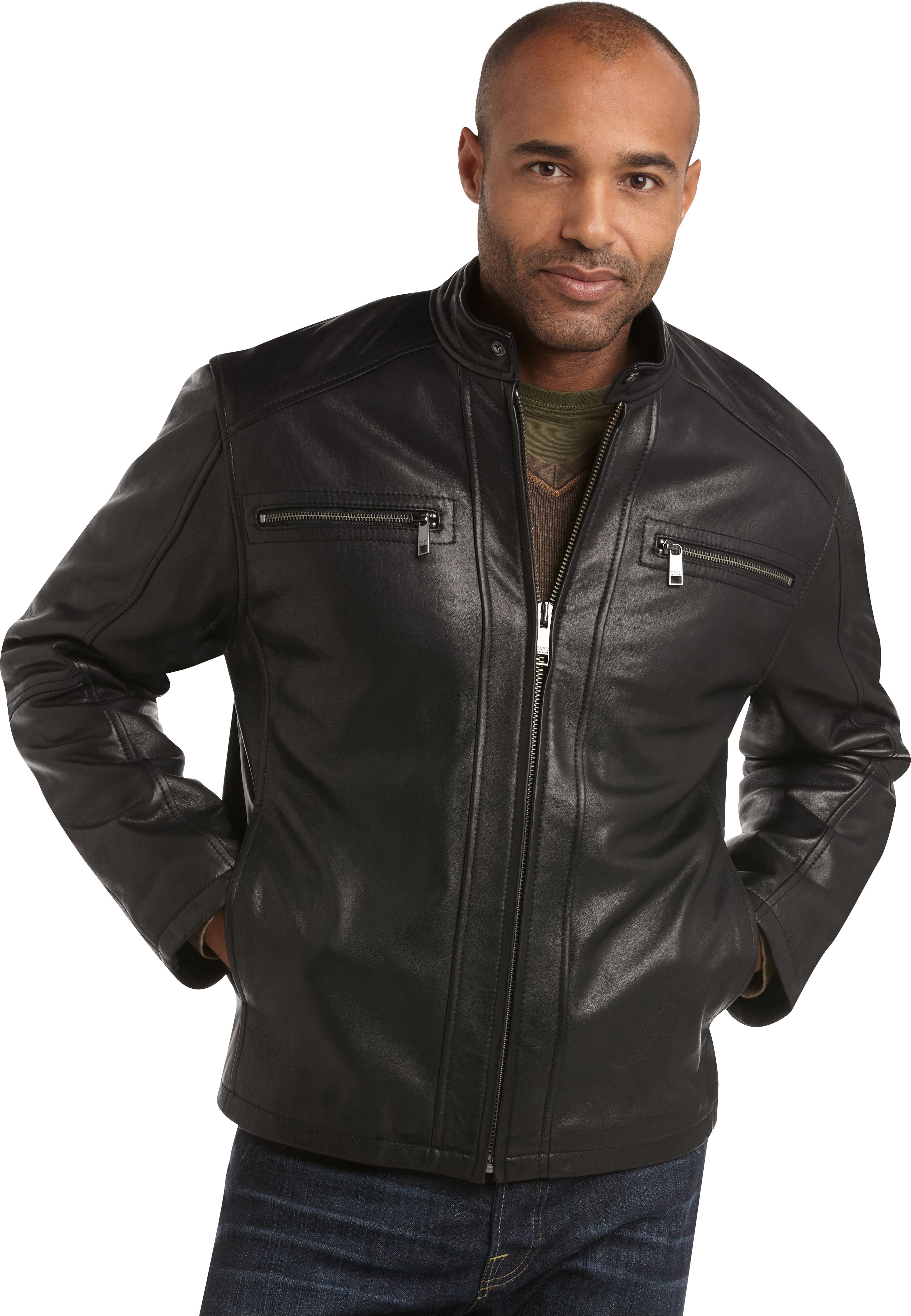 Marc New York Black Leather Jacket
