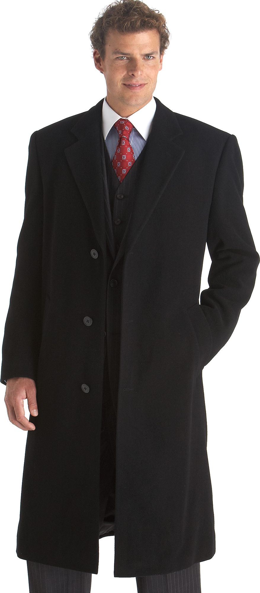 Pronto Uomo Black Topcoat
