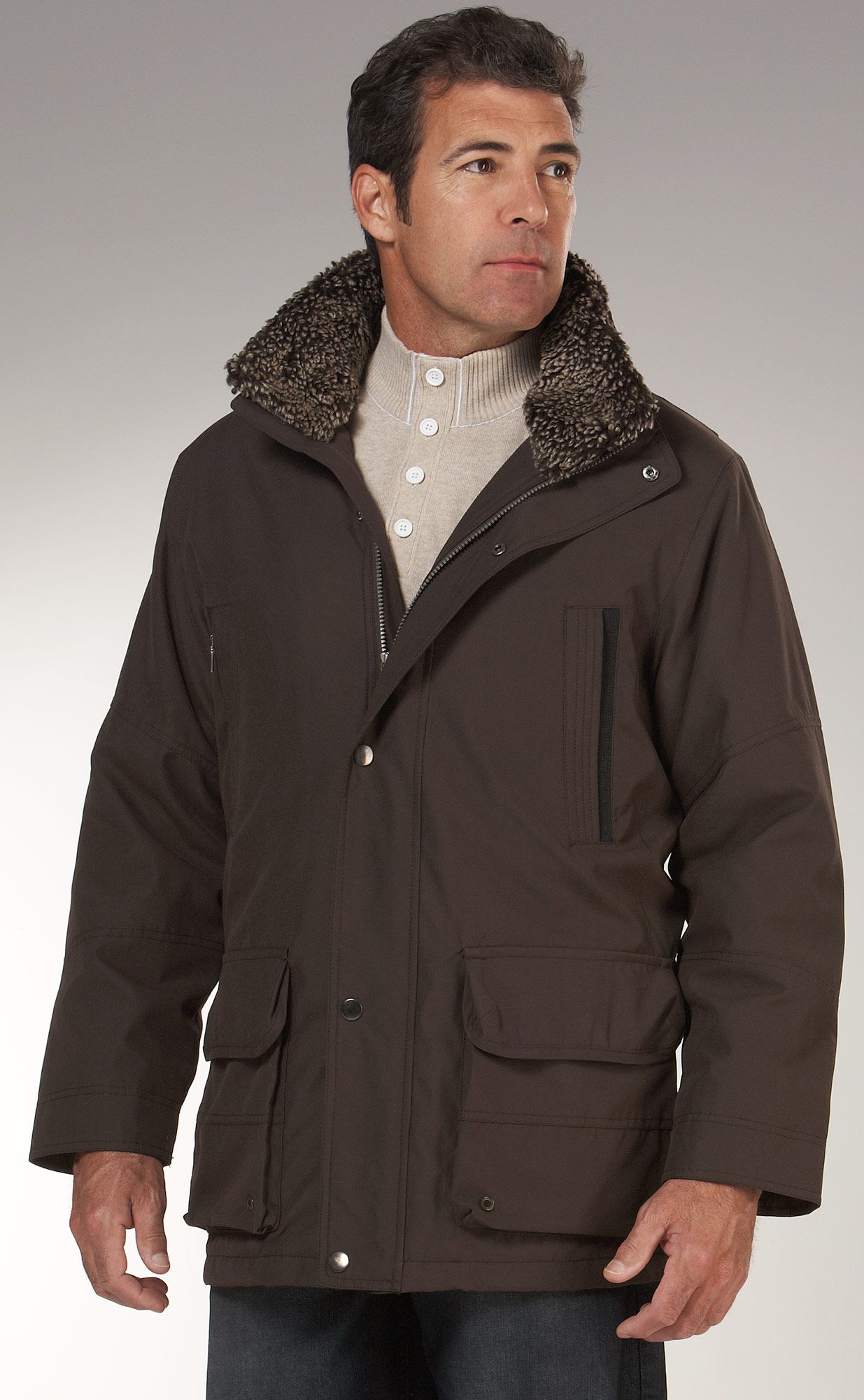 Joseph & Feiss Chocolate Cold-Weather Jacket
