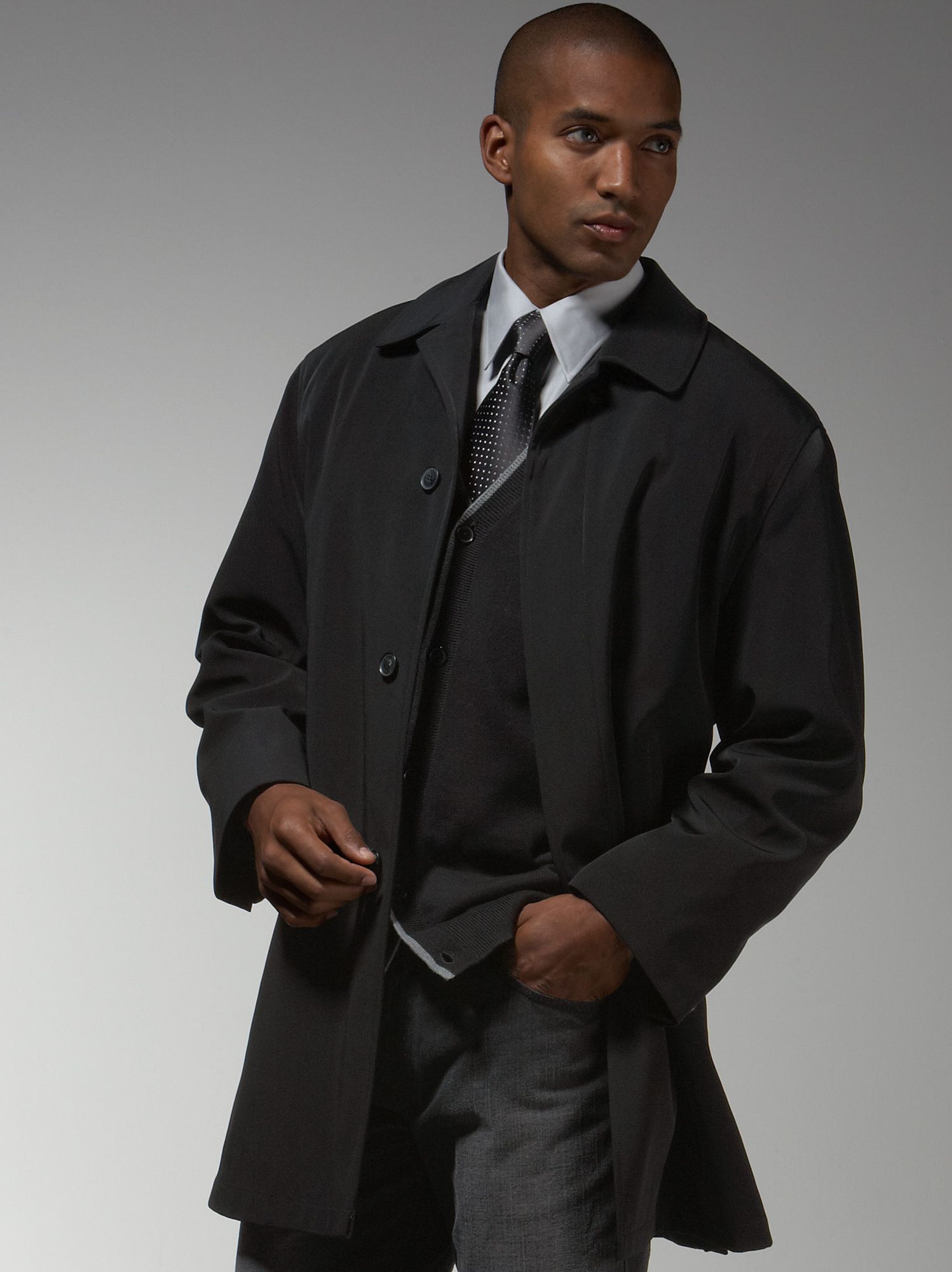 Calvin Klein Black Raincoat