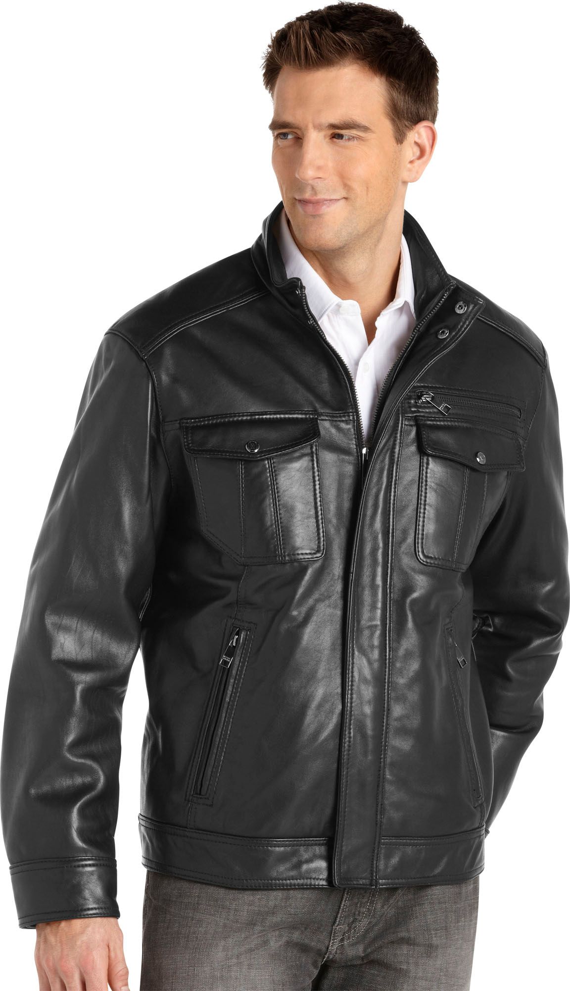 Marc New York Black Leather Jacket