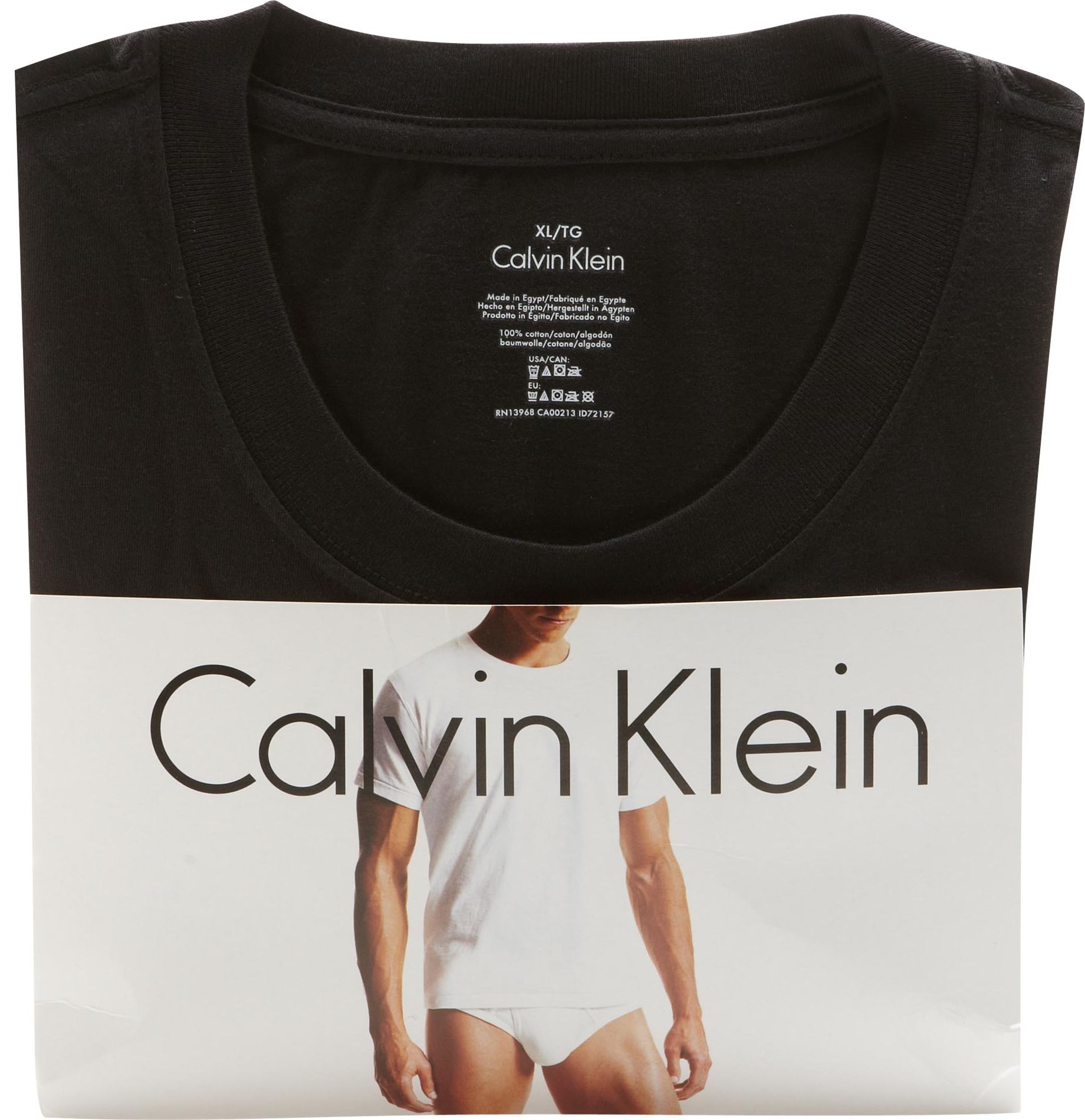Calvin Klein Black Slim-Fit Crewneck T-Shirts (Three-Pack)