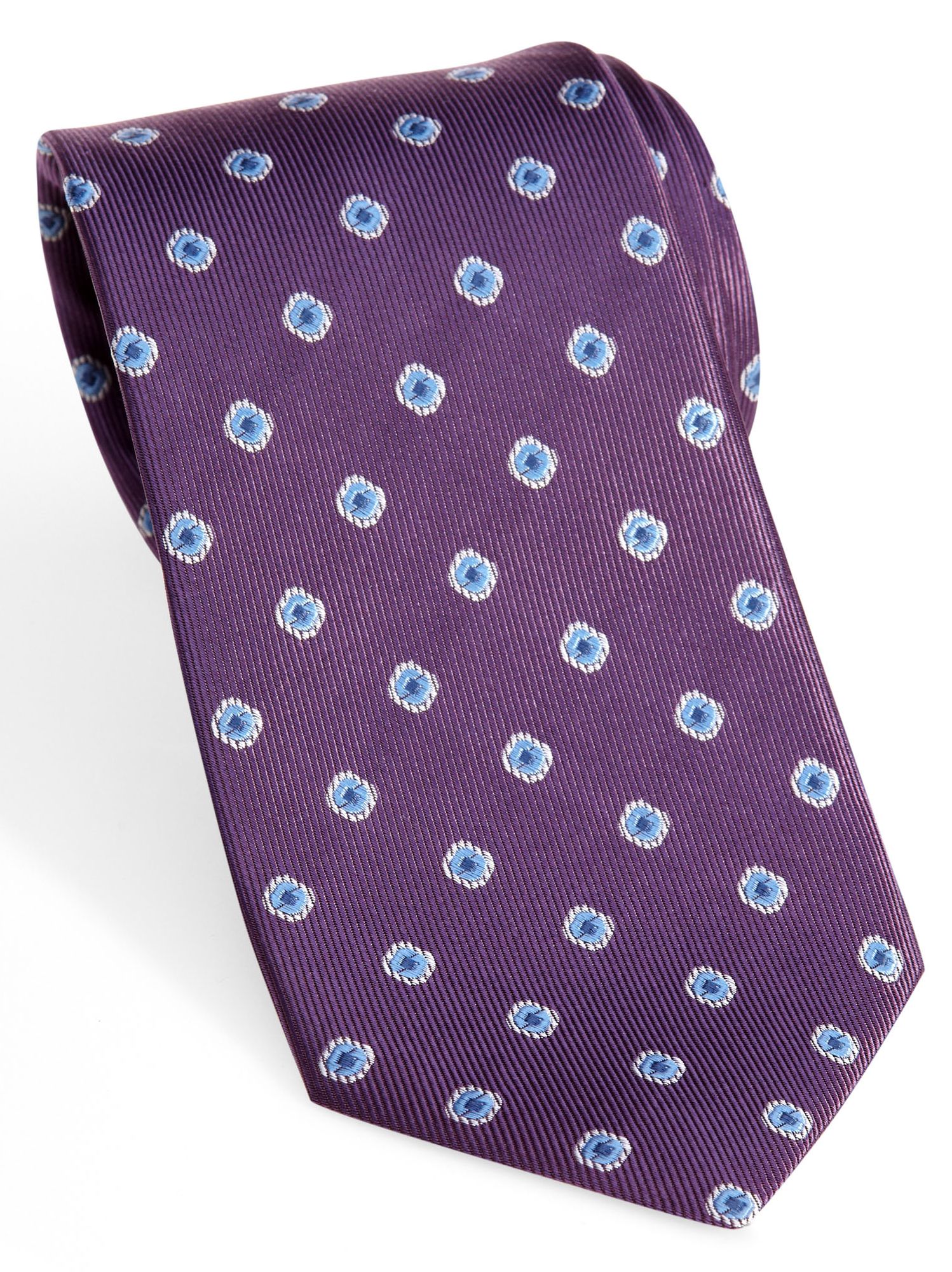 Burma Bibas Purple and Blue Dot Tie