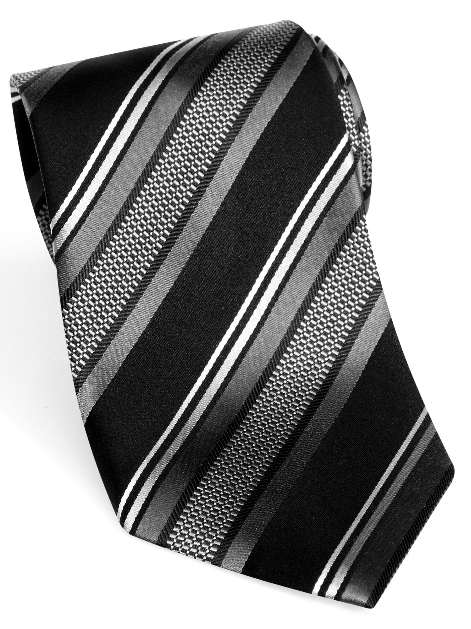 Sean John Black Tic Stripe Tie