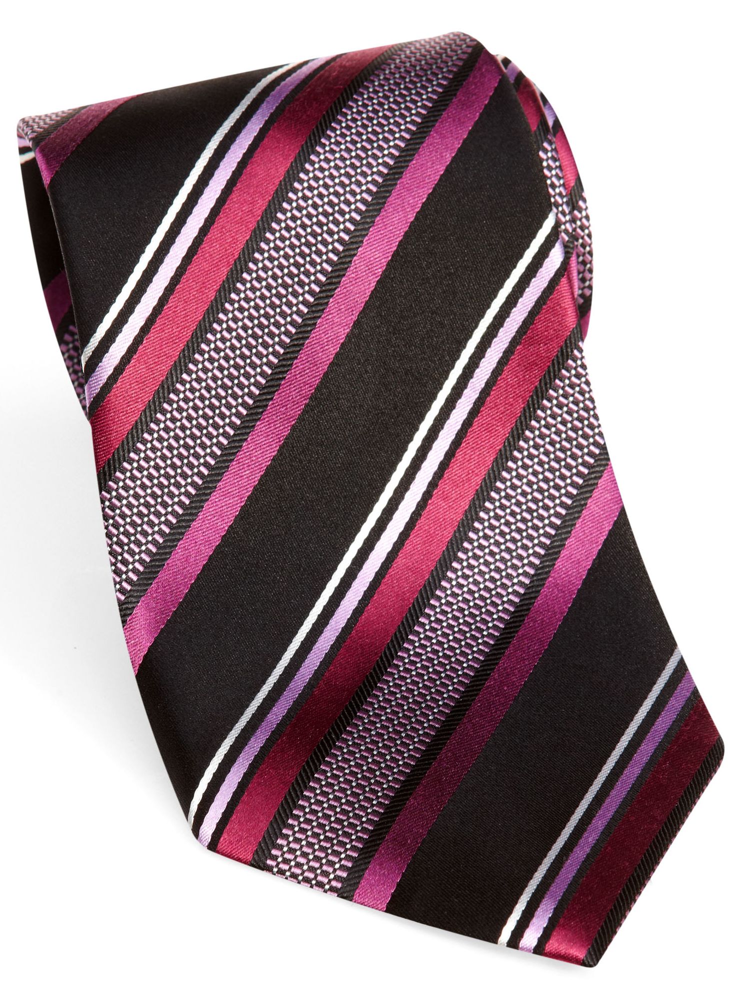 Sean John Pink Tic Stripe Tie