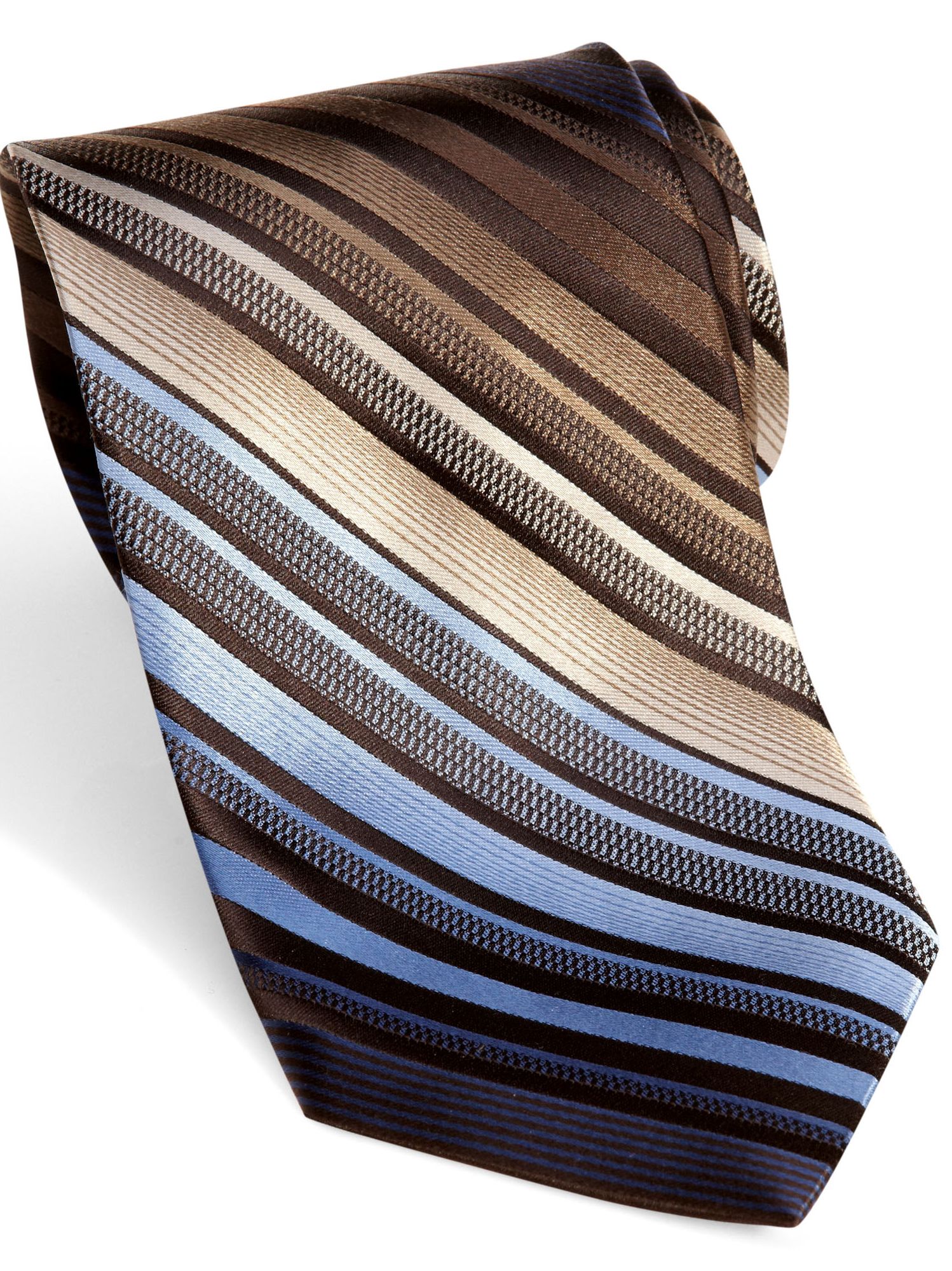 Calvin Klein Brown Stripe Tie