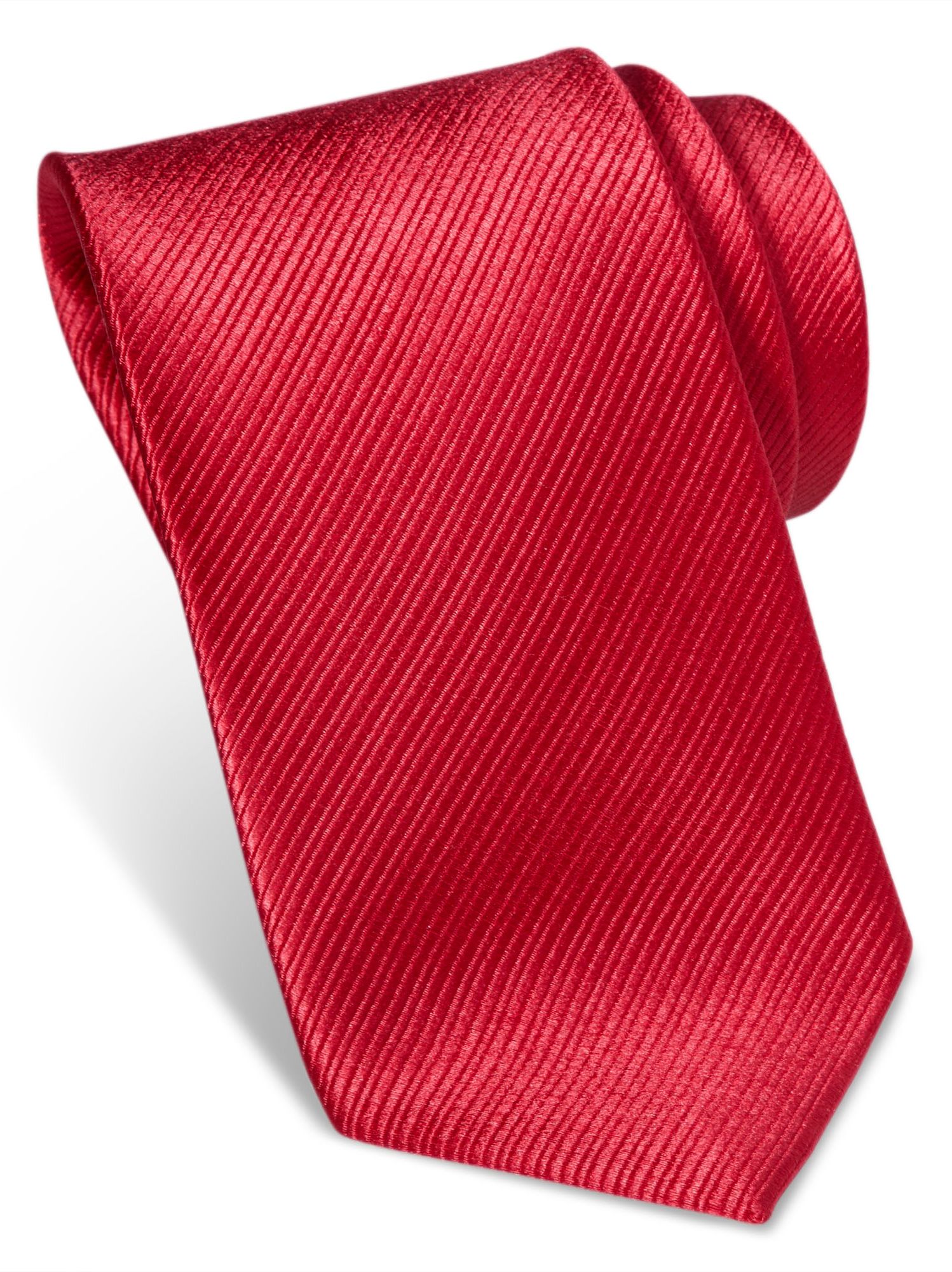 Egara Red Stripe Narrow Silk Tie