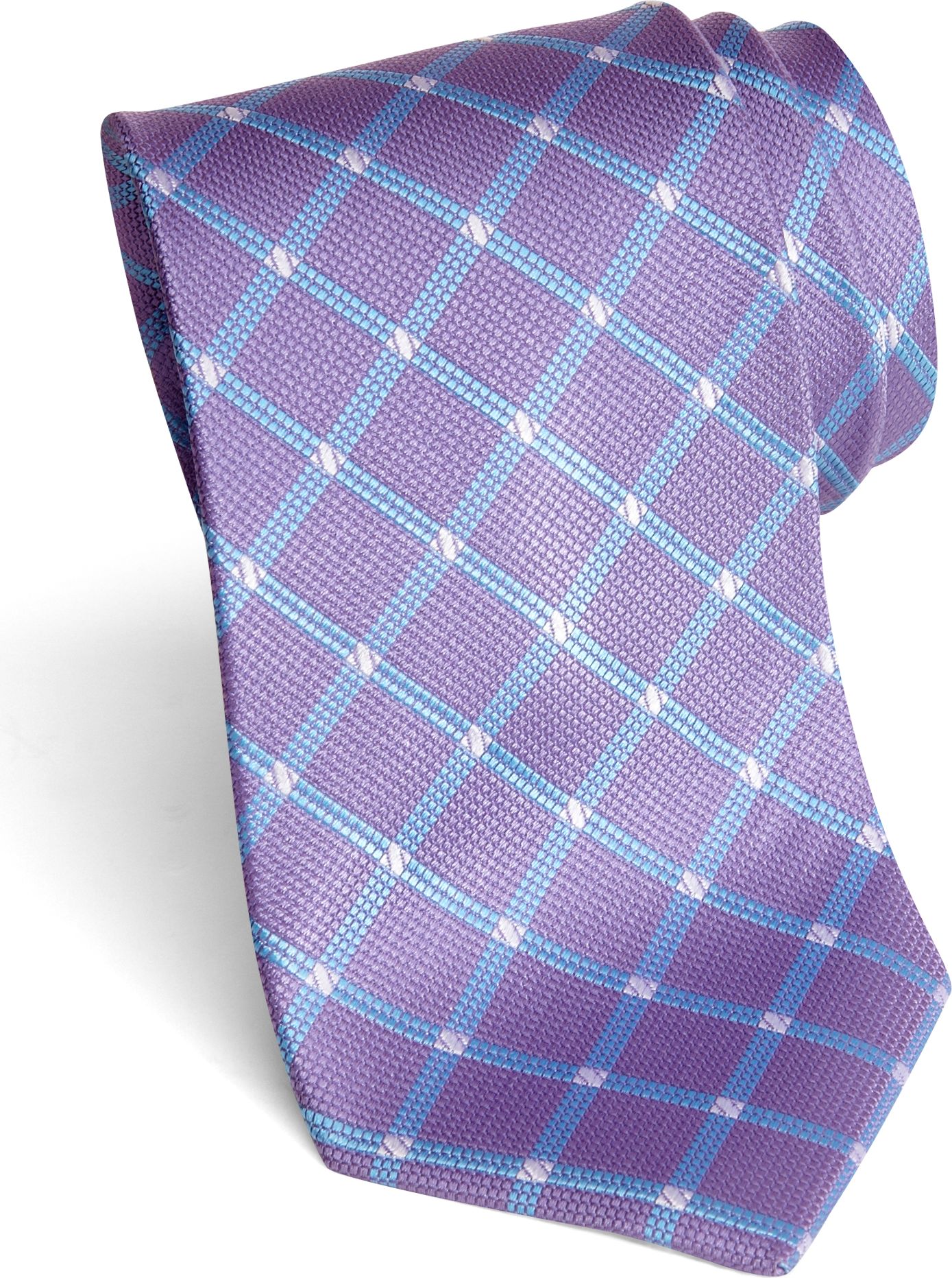 Egara Lavender and Light Blue Diamond Narrow Tie