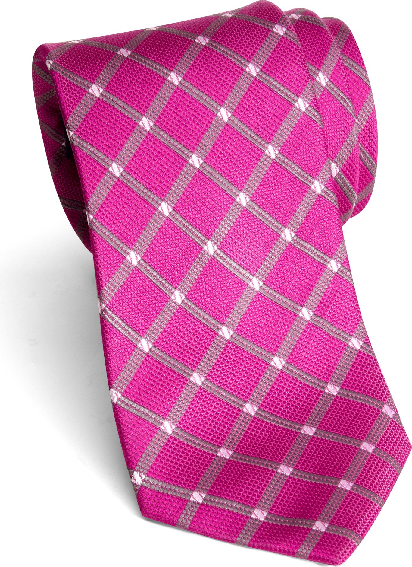Egara Pink and Gray Diamond Narrow Tie