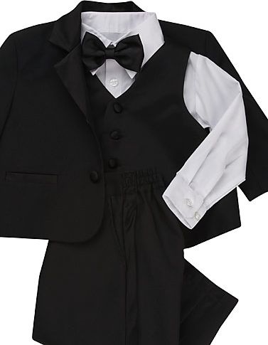 Two-Button Notch-Lapel Toddlers Tuxedo
