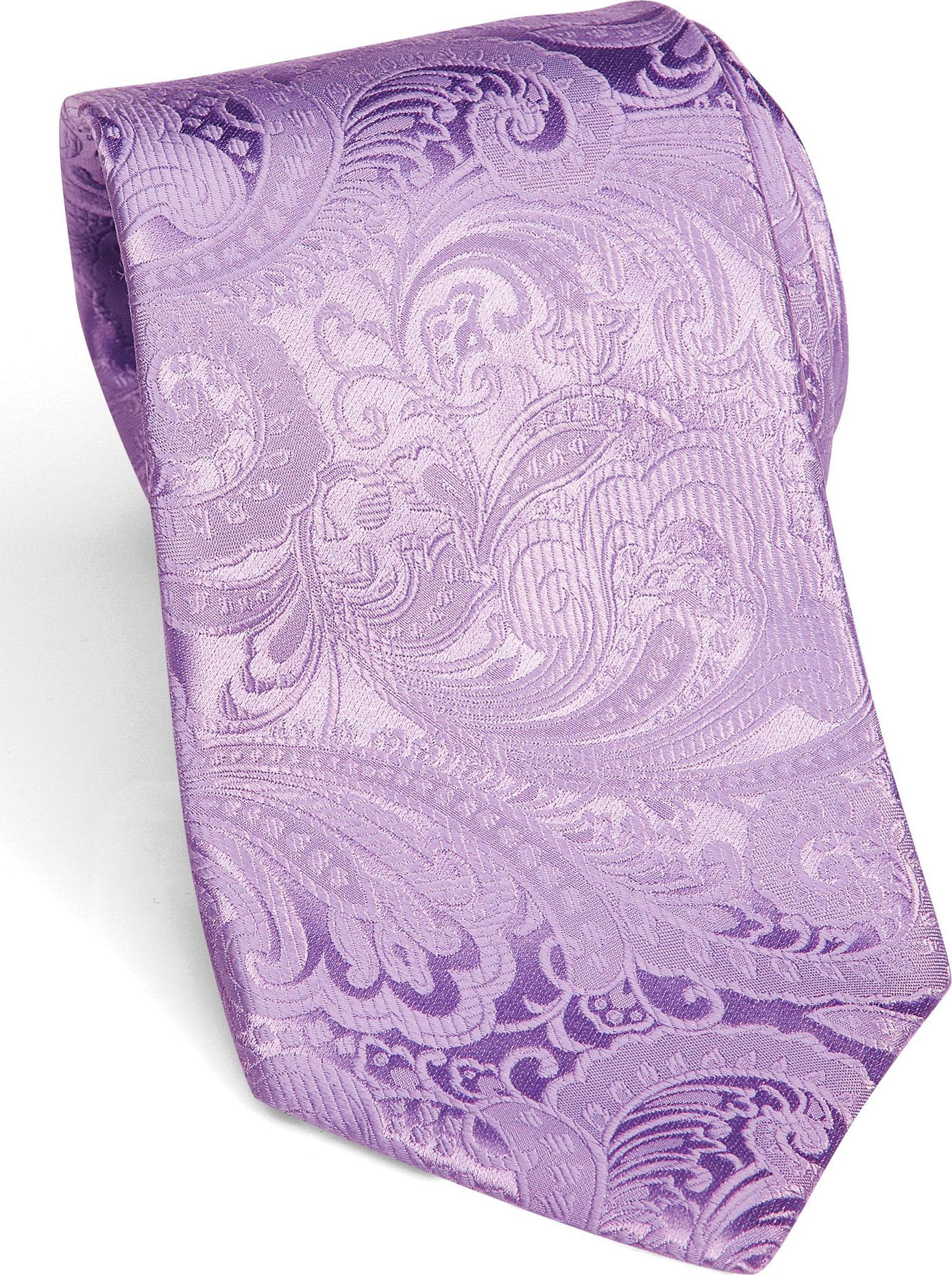 Sean John Purple Paisley Silk Tie