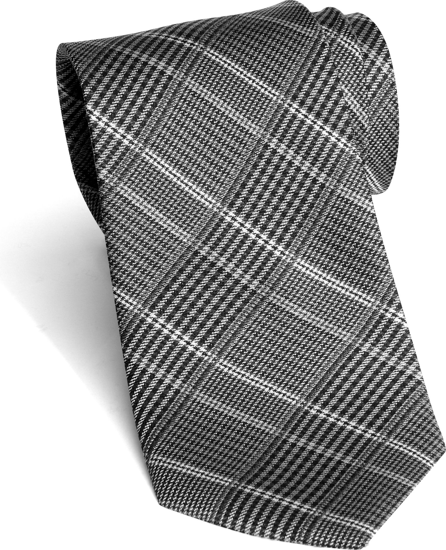 Jhane Barnes Black Plaid Narrow Tie