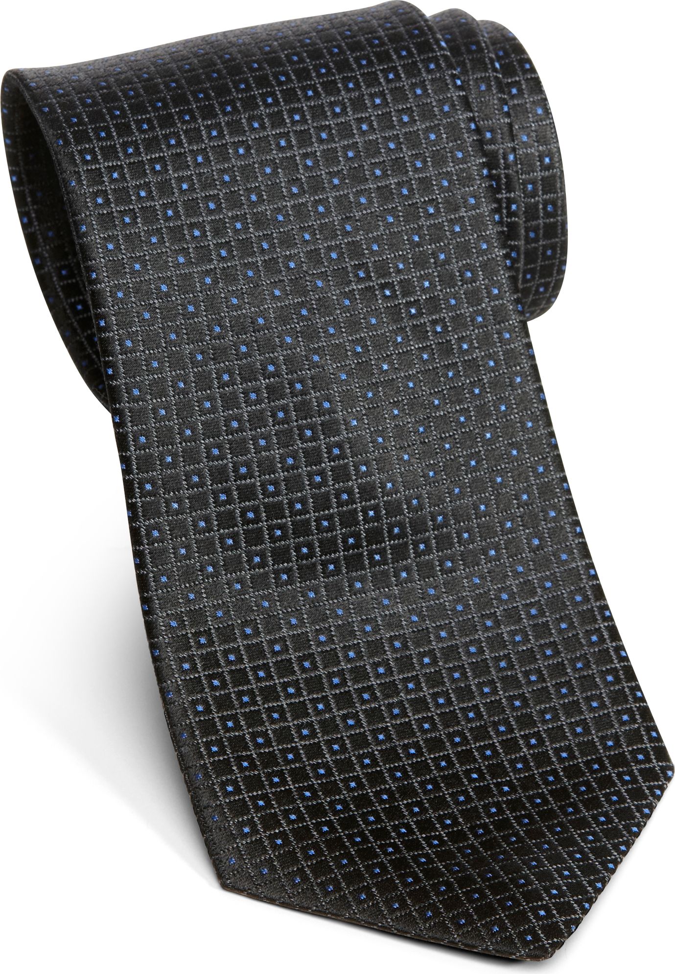 Jhane Barnes Black Check and Dot Narrow Tie