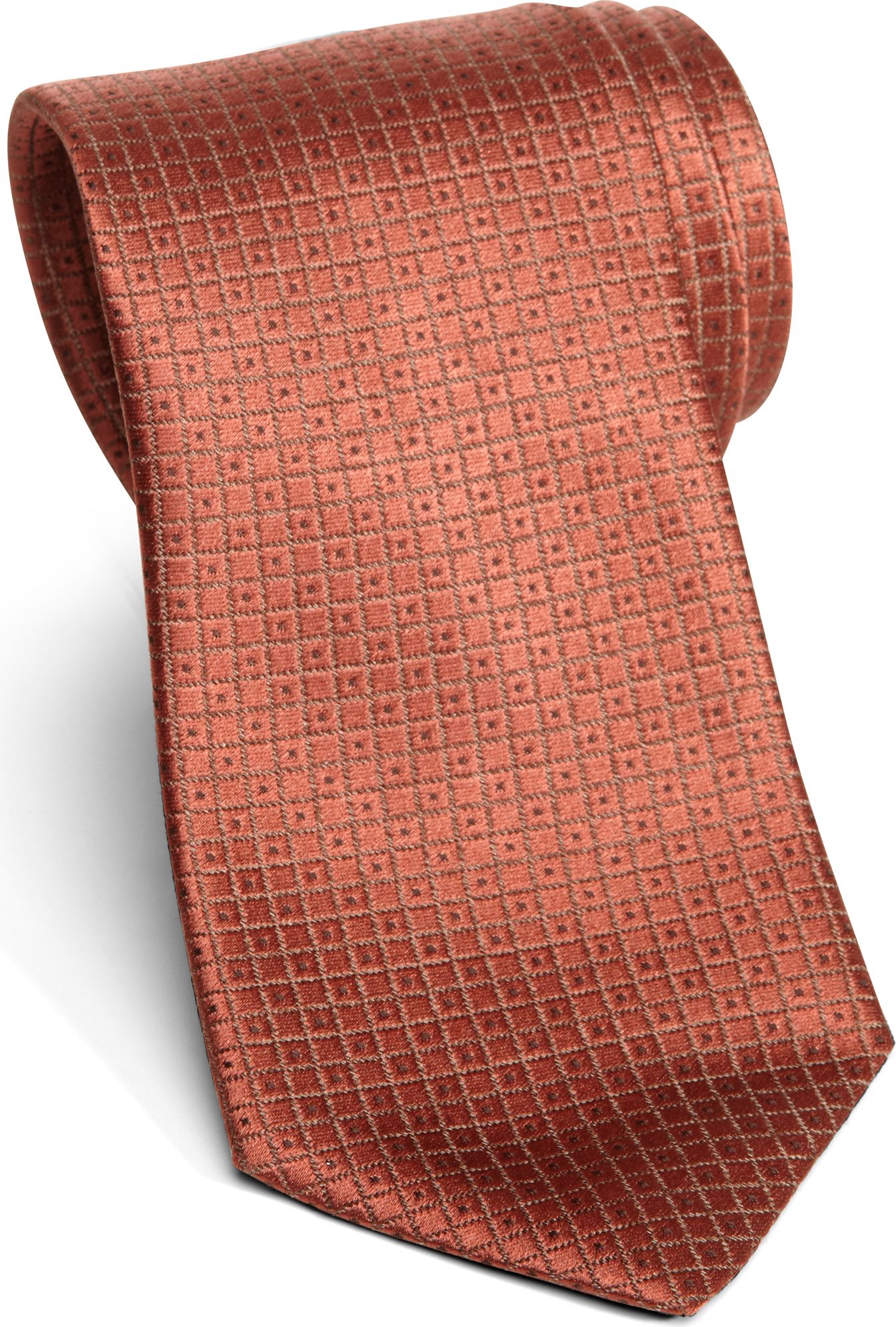 Jhane Barnes Orange Check Narrow Tie