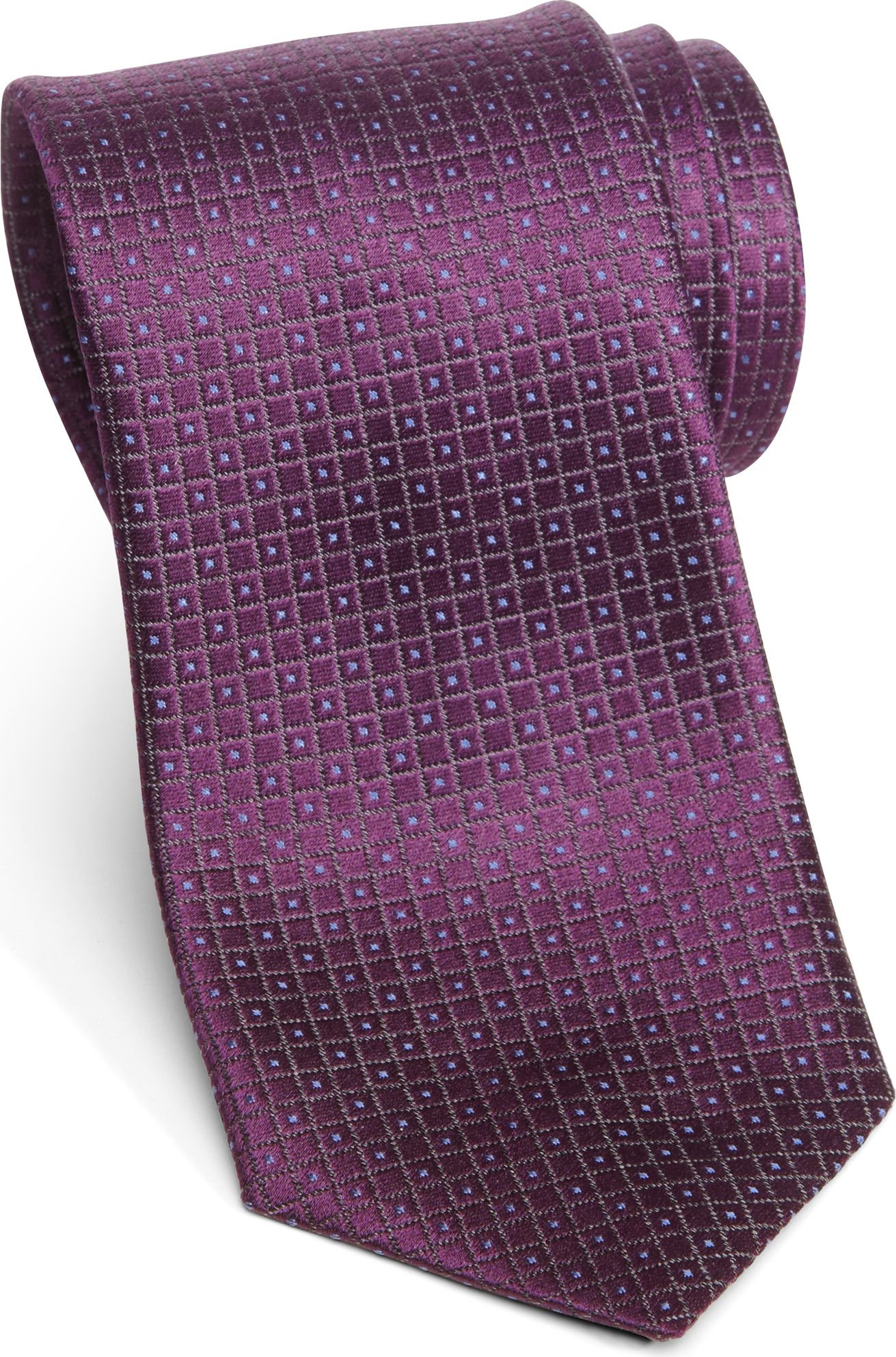 Jhane Barnes Purple Check Narrow Tie