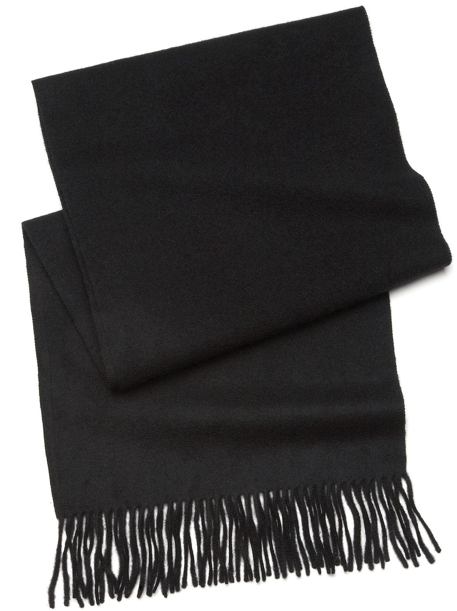 Pronto Uomo Black Cashmere Scarf