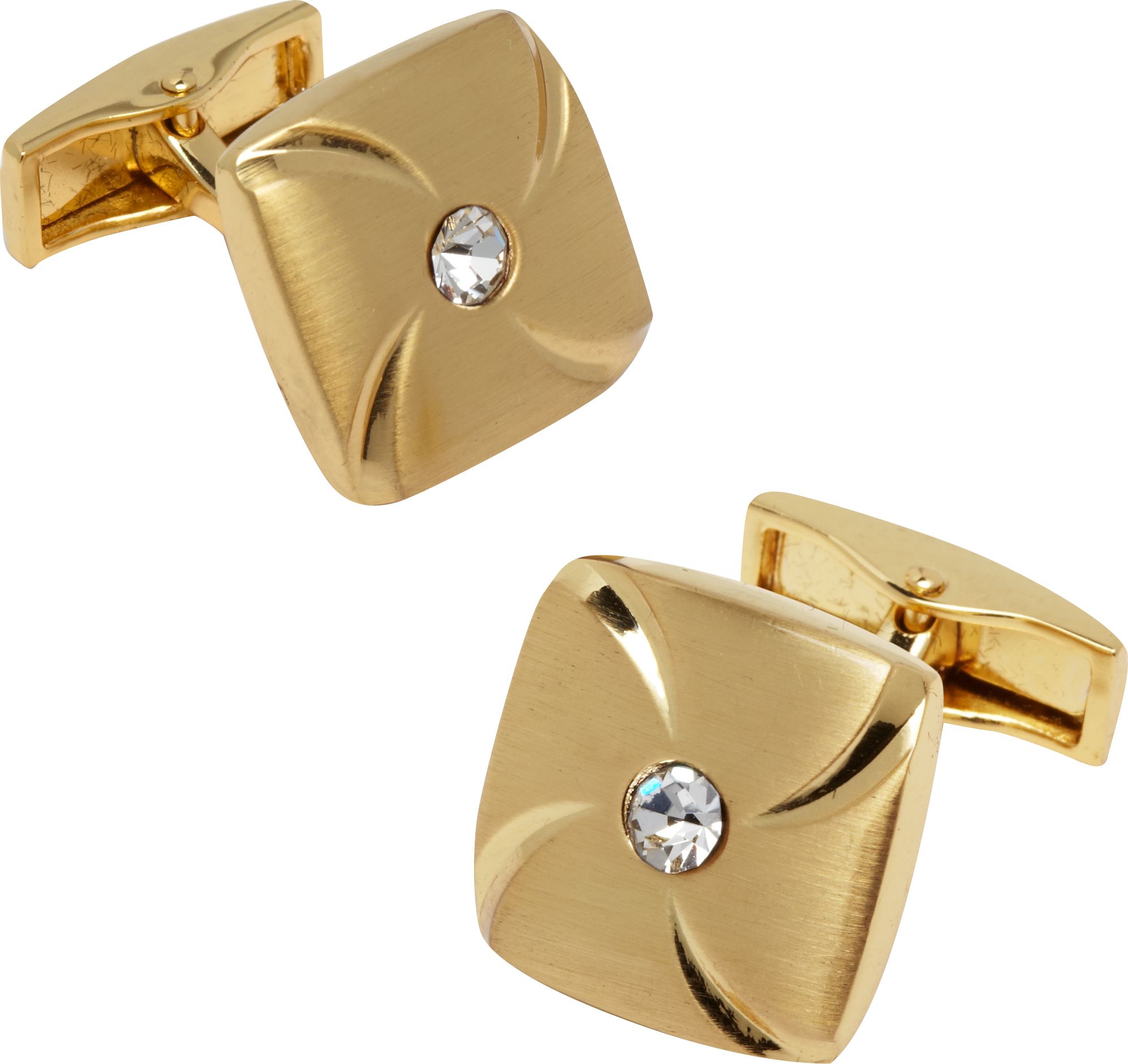 Pronto Uomo Gold and Diamond and Cufflinks