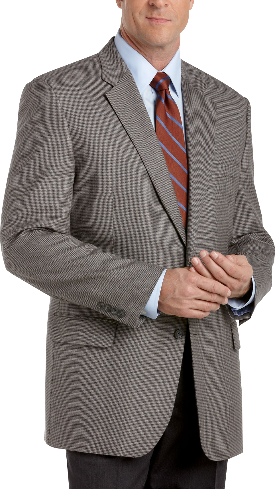 Joseph & Feiss Gold Portly Sport Coat, Gray Check