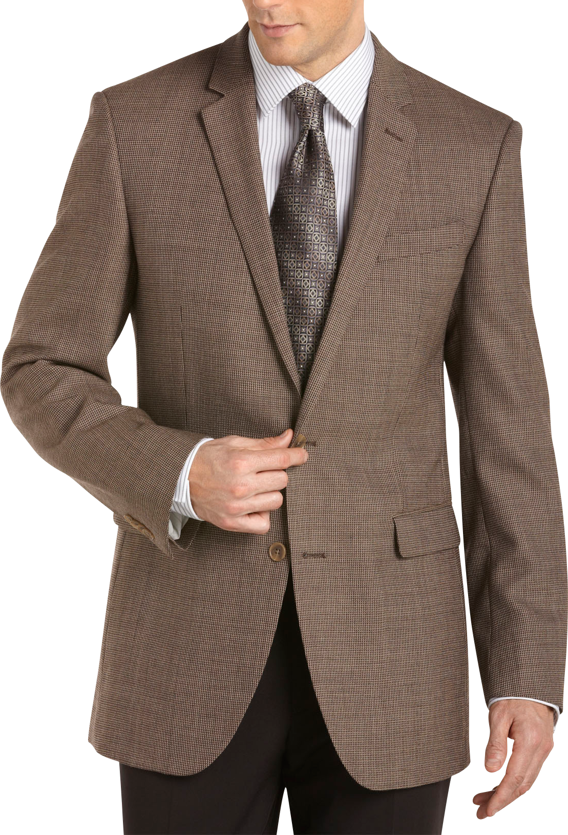 Kenneth Cole Brown Check Sport Coat