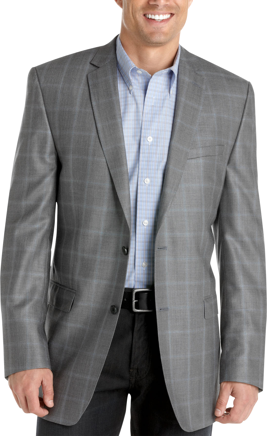 Joseph Abboud Blue Plaid Sport Coat