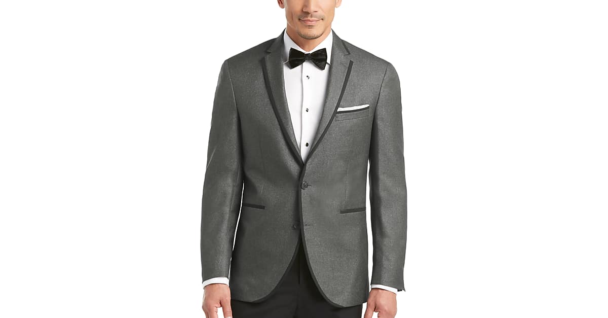 Cole New York Charcoal Slim Fit Dinner Jacket Men's Tuxedos