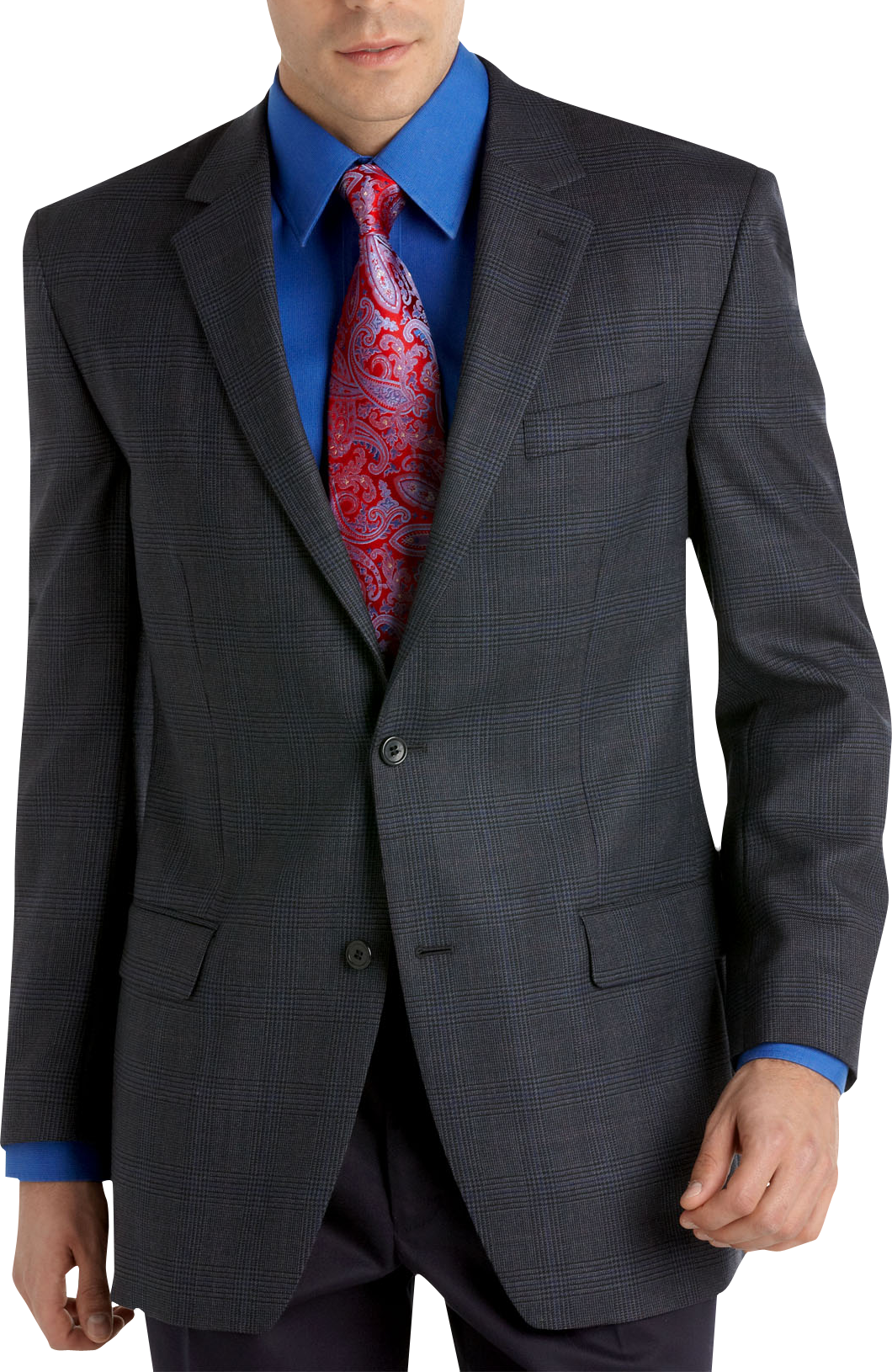 Bill Blass Blue Plaid Sport Coat