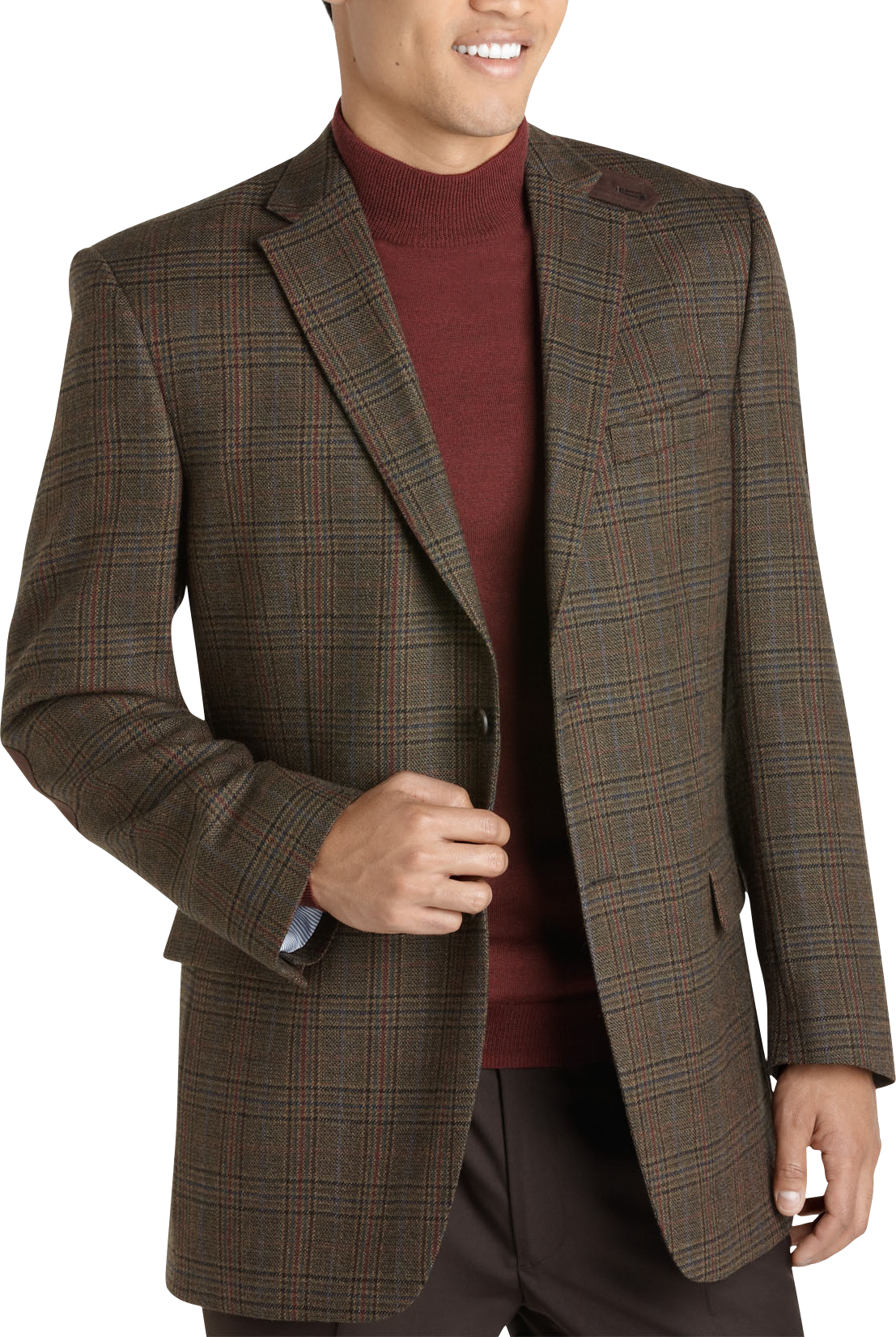 Tommy Hilfiger Olive Plaid Sport Coat
