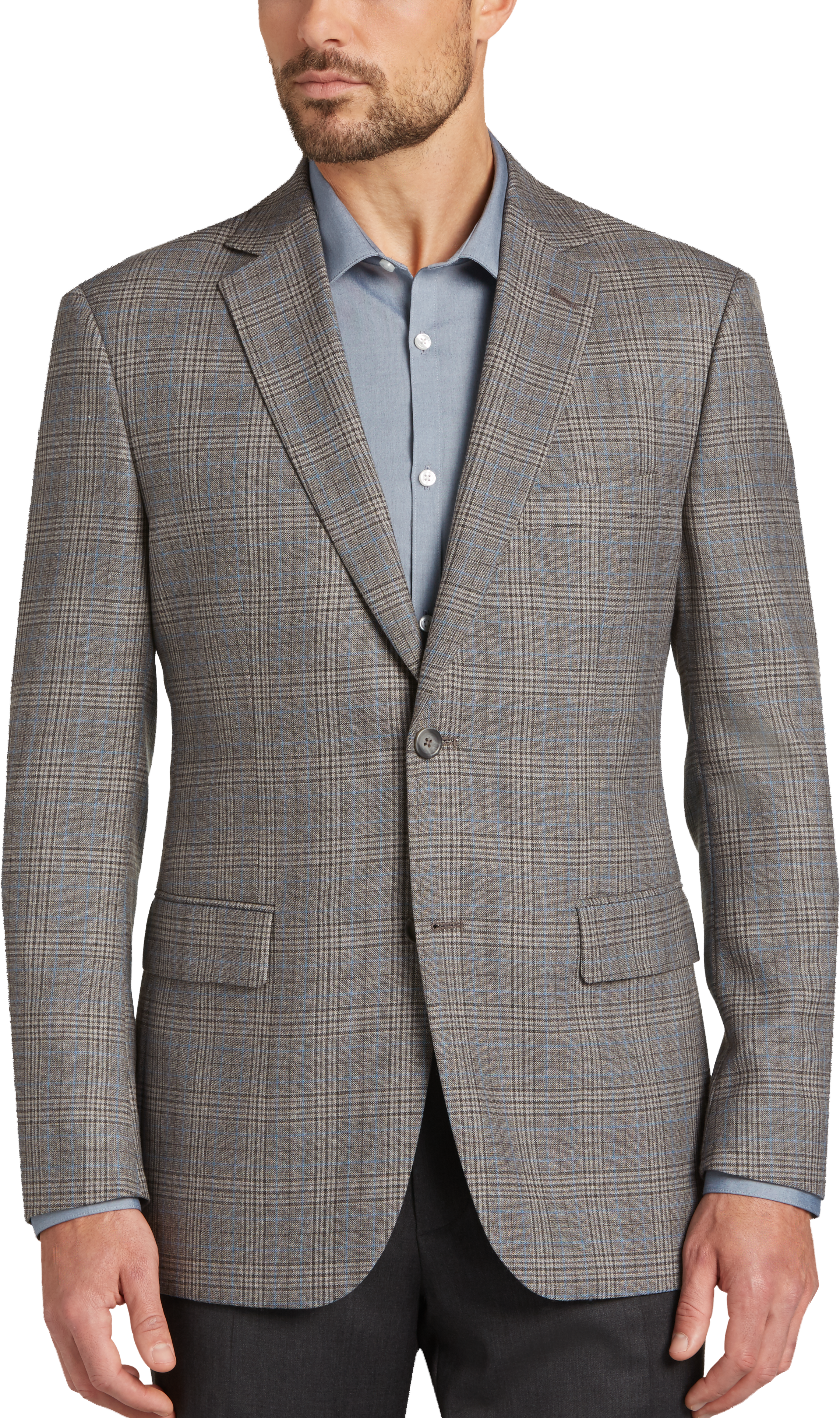 Pronto Uomo Platinum Modern Fit Linen Suit Separates Coat, Tan - Men's