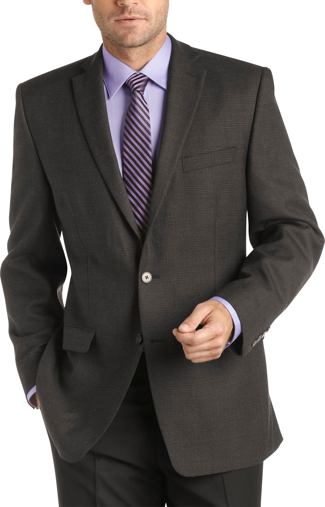 Calvin Klein Charcoal Plaid Sport Coat