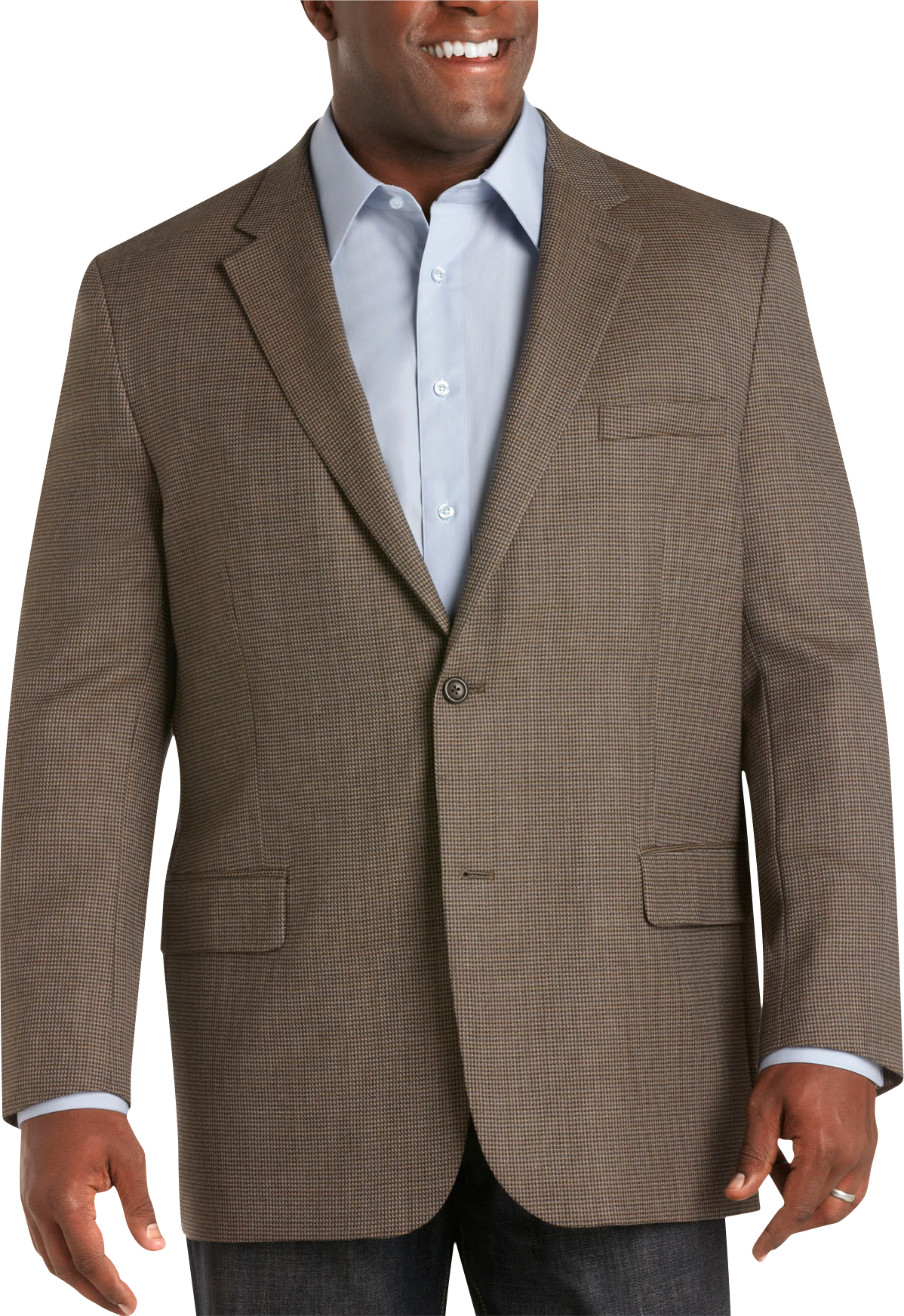 Joseph & Feiss Gold Portly Sport Coat, Taupe Check