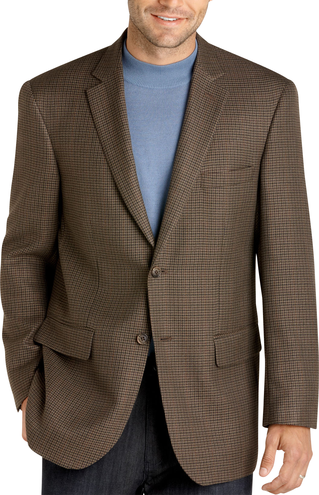 Pronto Uomo Olive Check Sport Coat