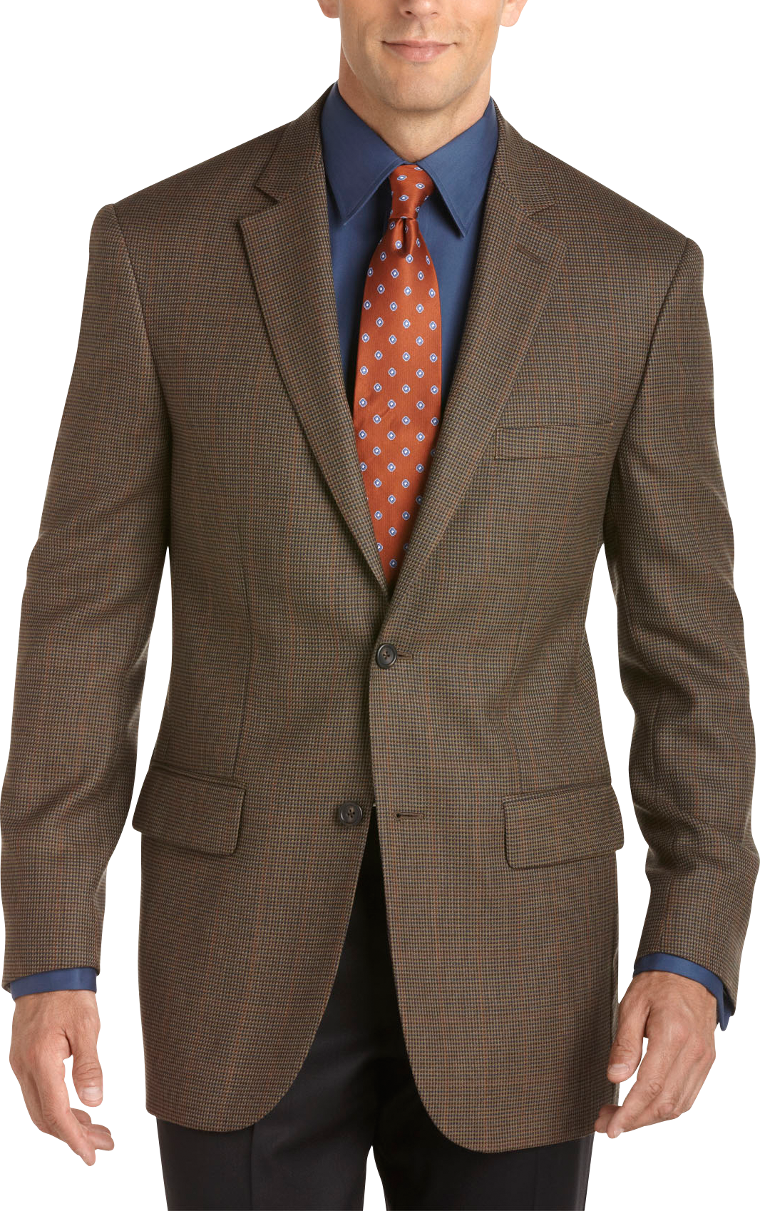 Pronto Uomo Platinum Sport Coat, Brown Check