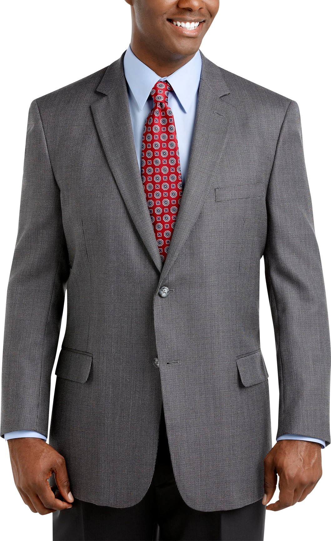 Pronto Uomo Platinum Portly Sport Coat, Gray